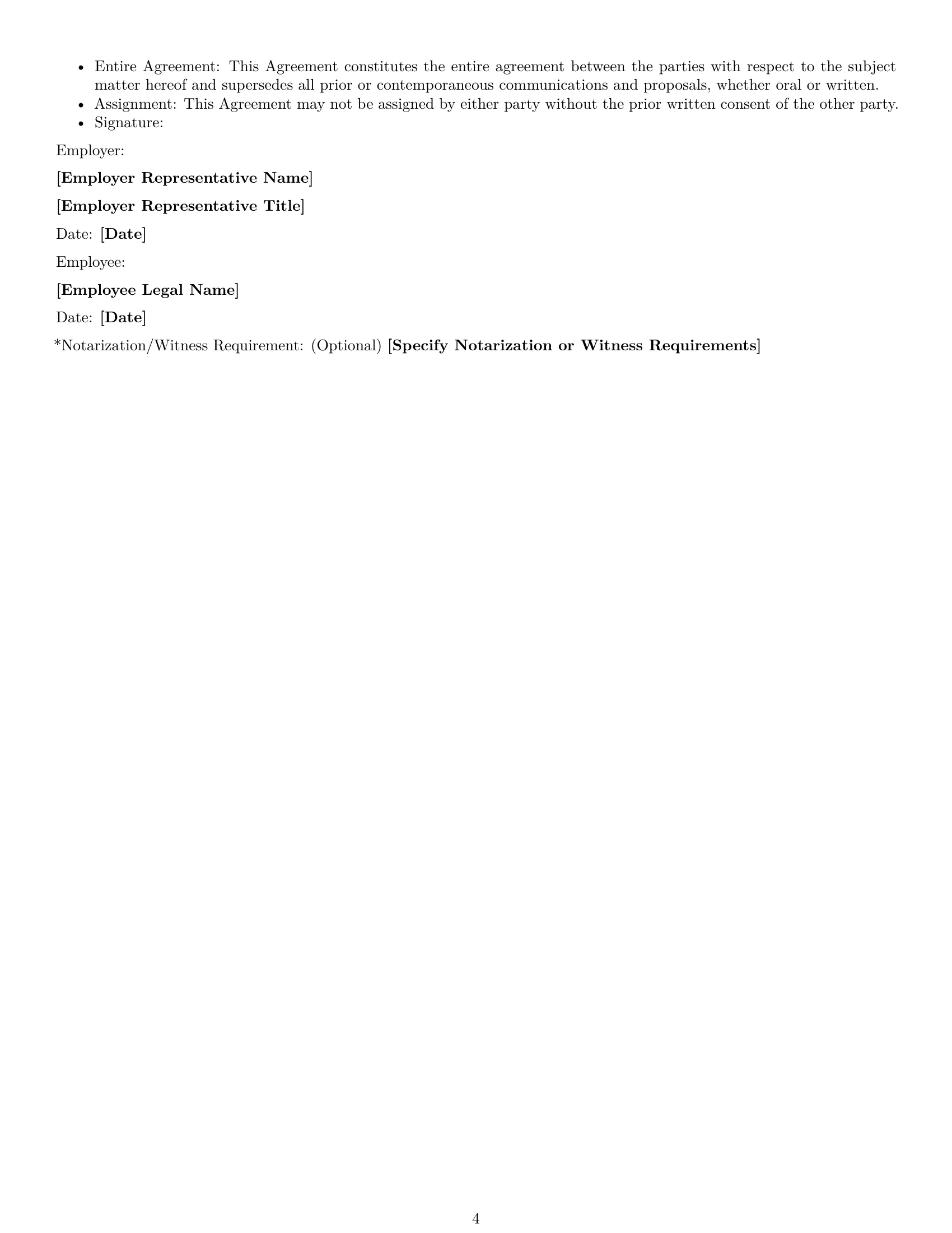 Preview page 4 of Free Hawaii employment contract template