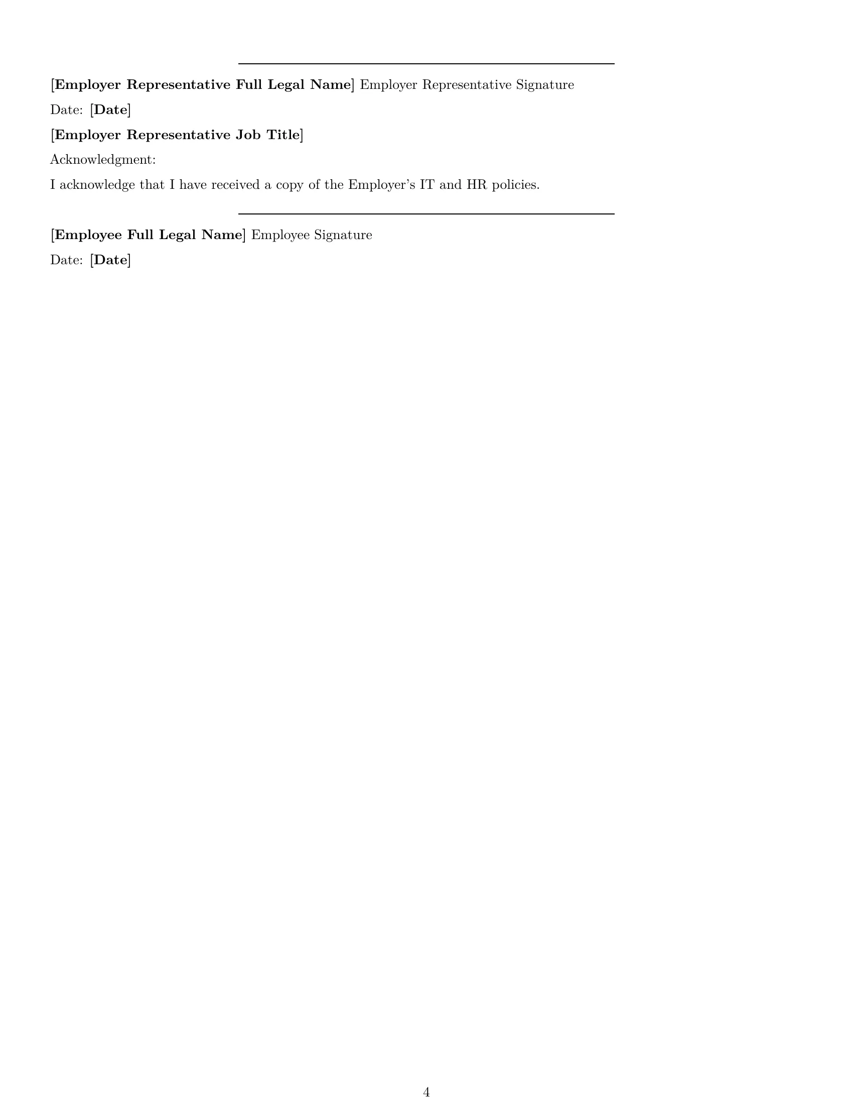 Preview page 4 of Free Kentucky IT assistant employment contract template