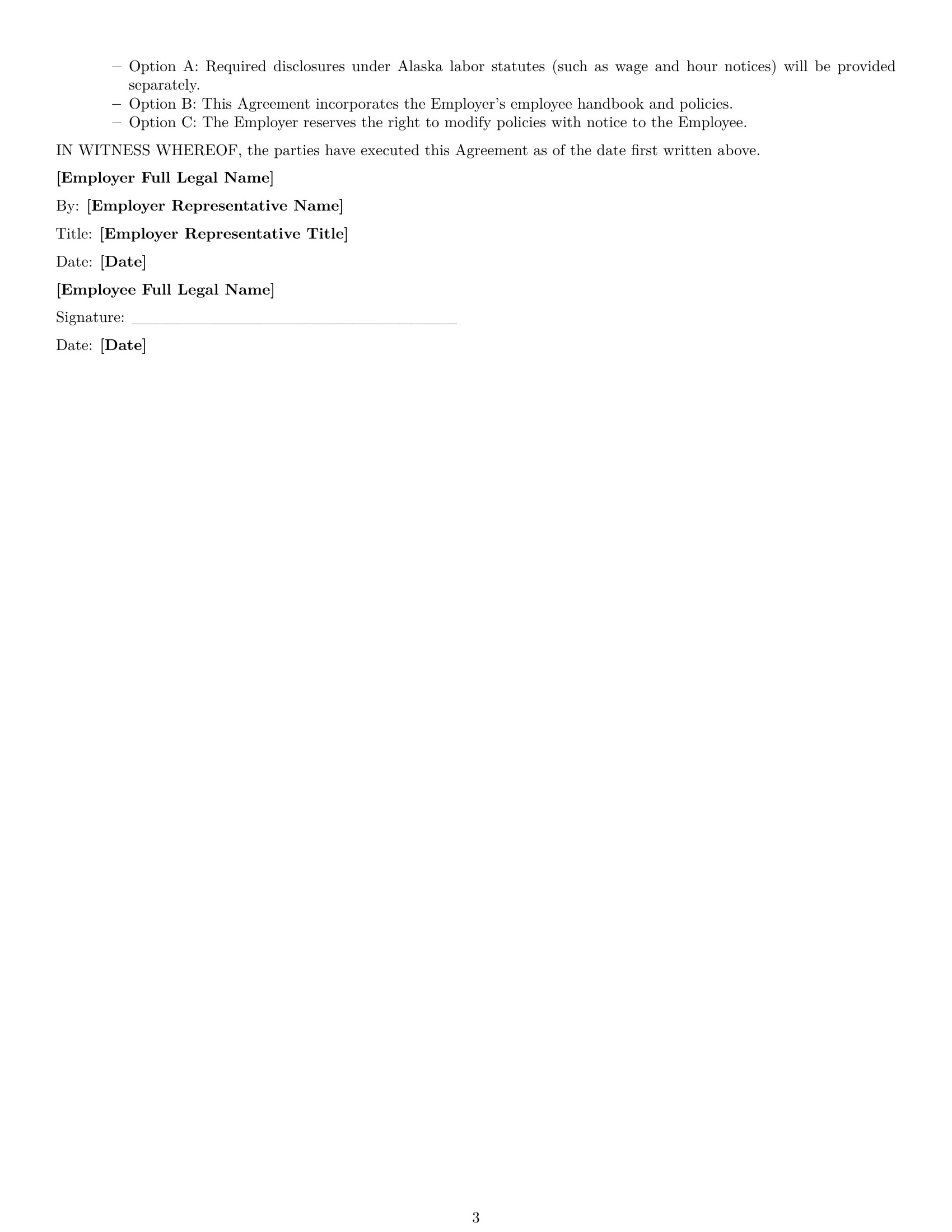Preview page 3 of Free Alaska IT assistant employment contract template