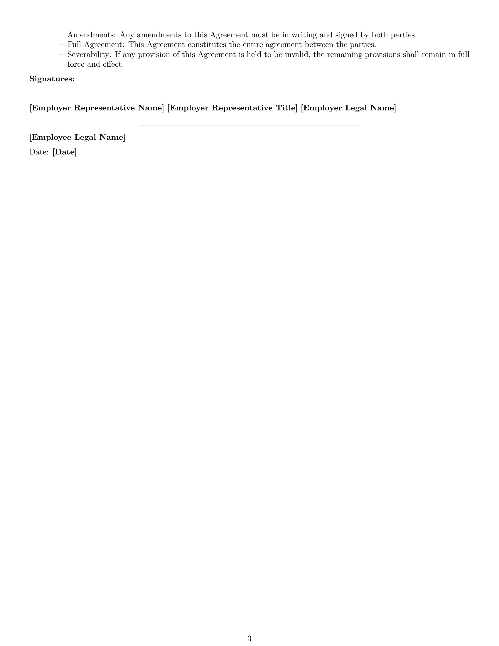 Preview page 3 of Free Nevada IT assistant employment contract template