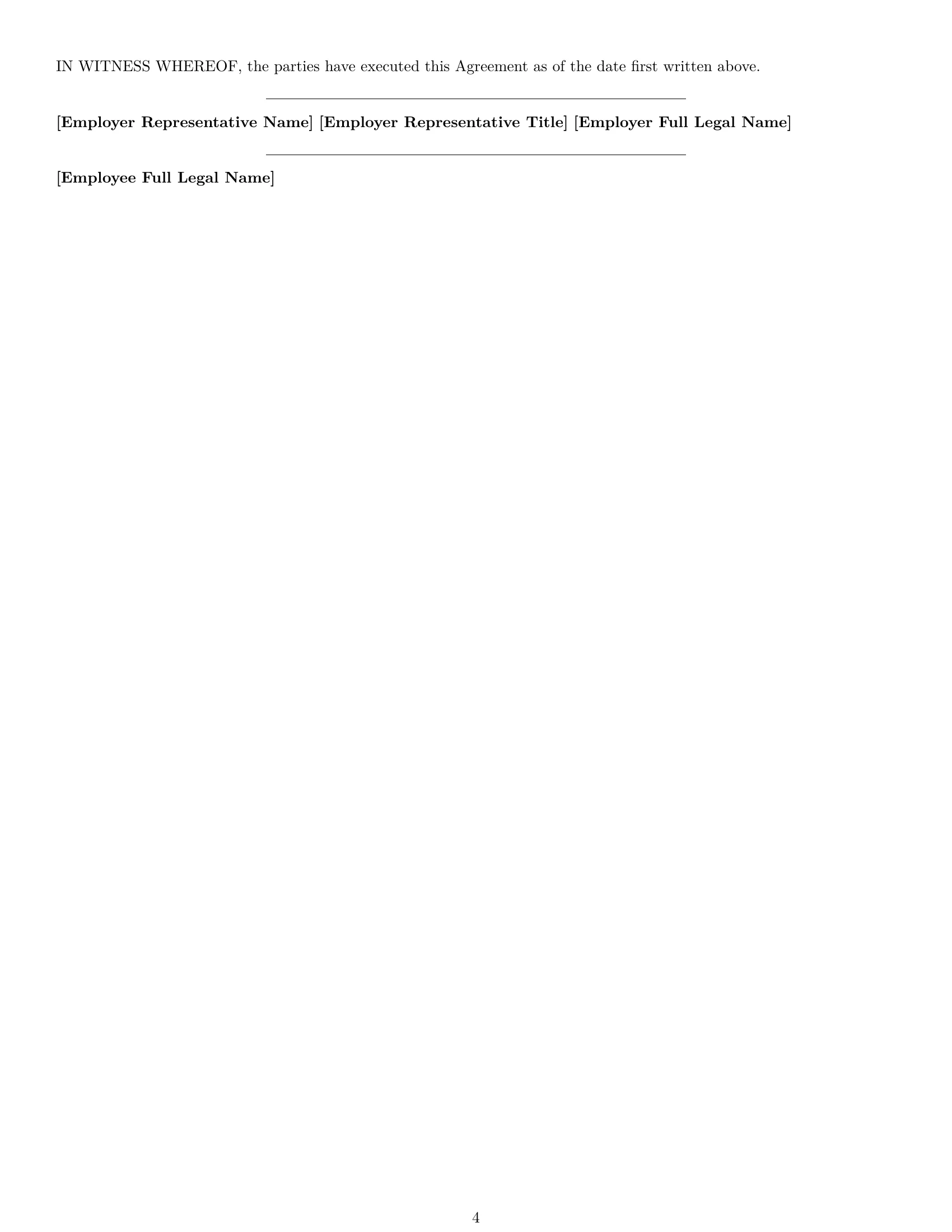 Preview page 4 of Free North Carolina IT assistant employment contract template