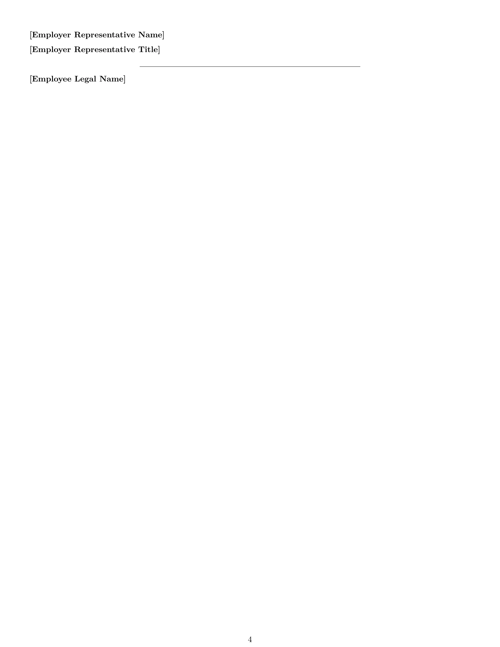 Preview page 4 of Free South Dakota IT assistant employment contract template