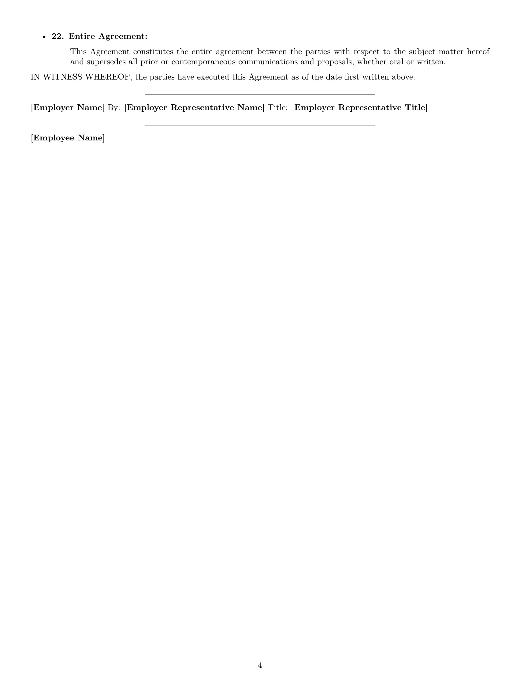 Preview page 4 of Free Missouri delivery driver employment contract template