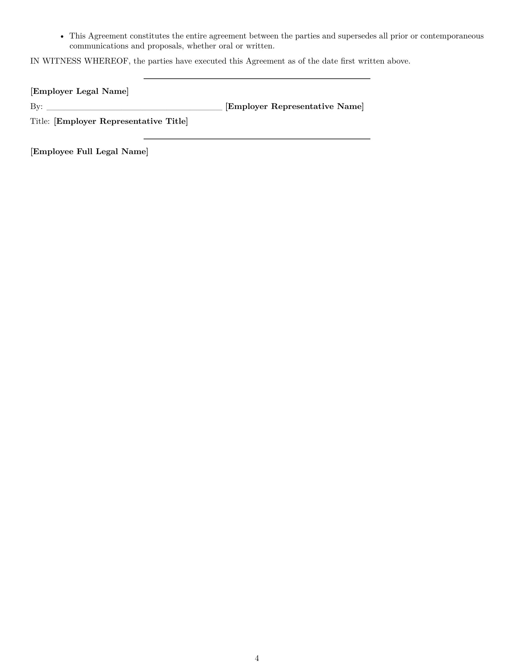 Preview page 4 of Free New York production worker employment contract template