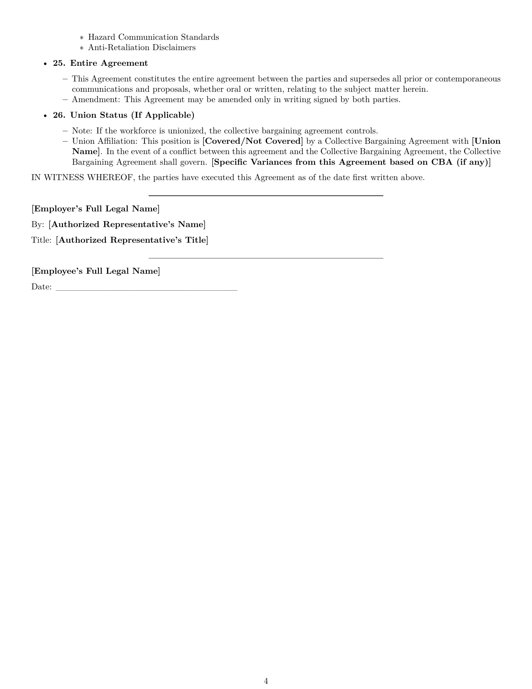 Preview page 4 of Free Virginia production worker employment contract template