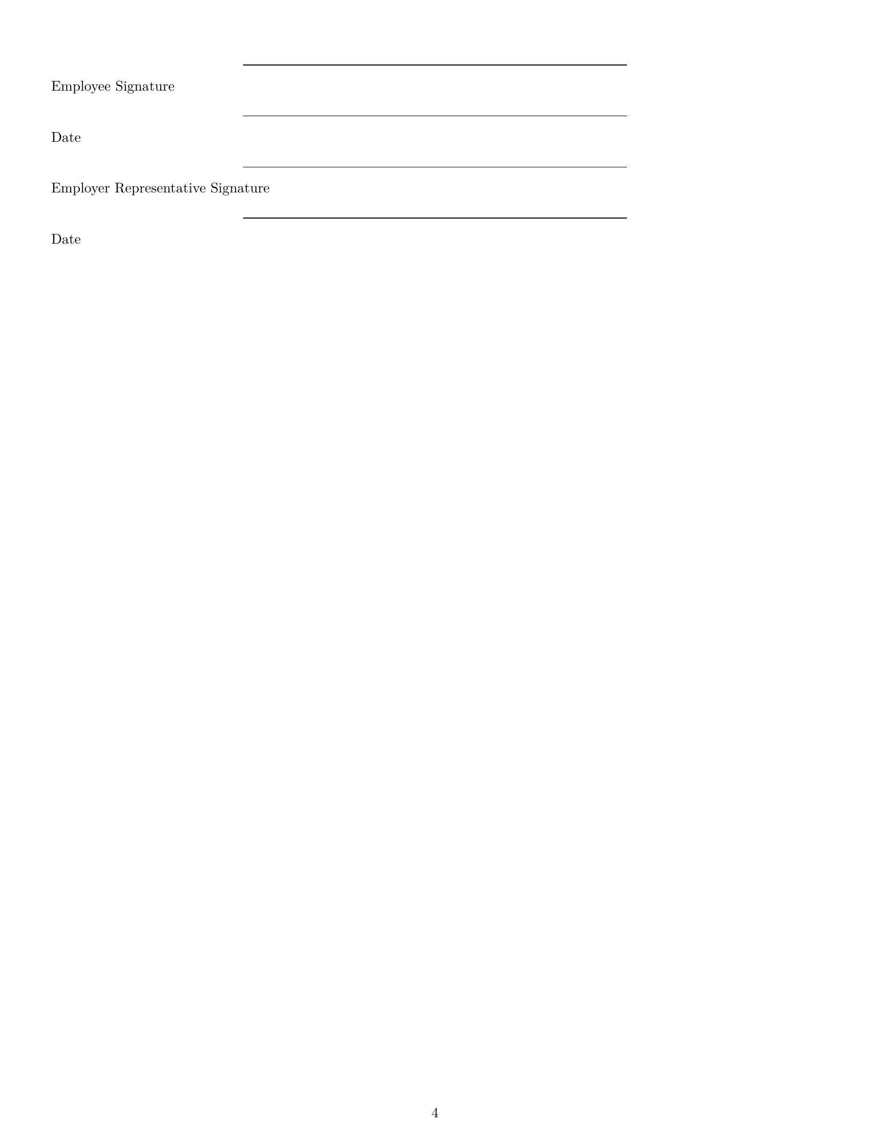Preview page 4 of Free Idaho assembler employment contract template