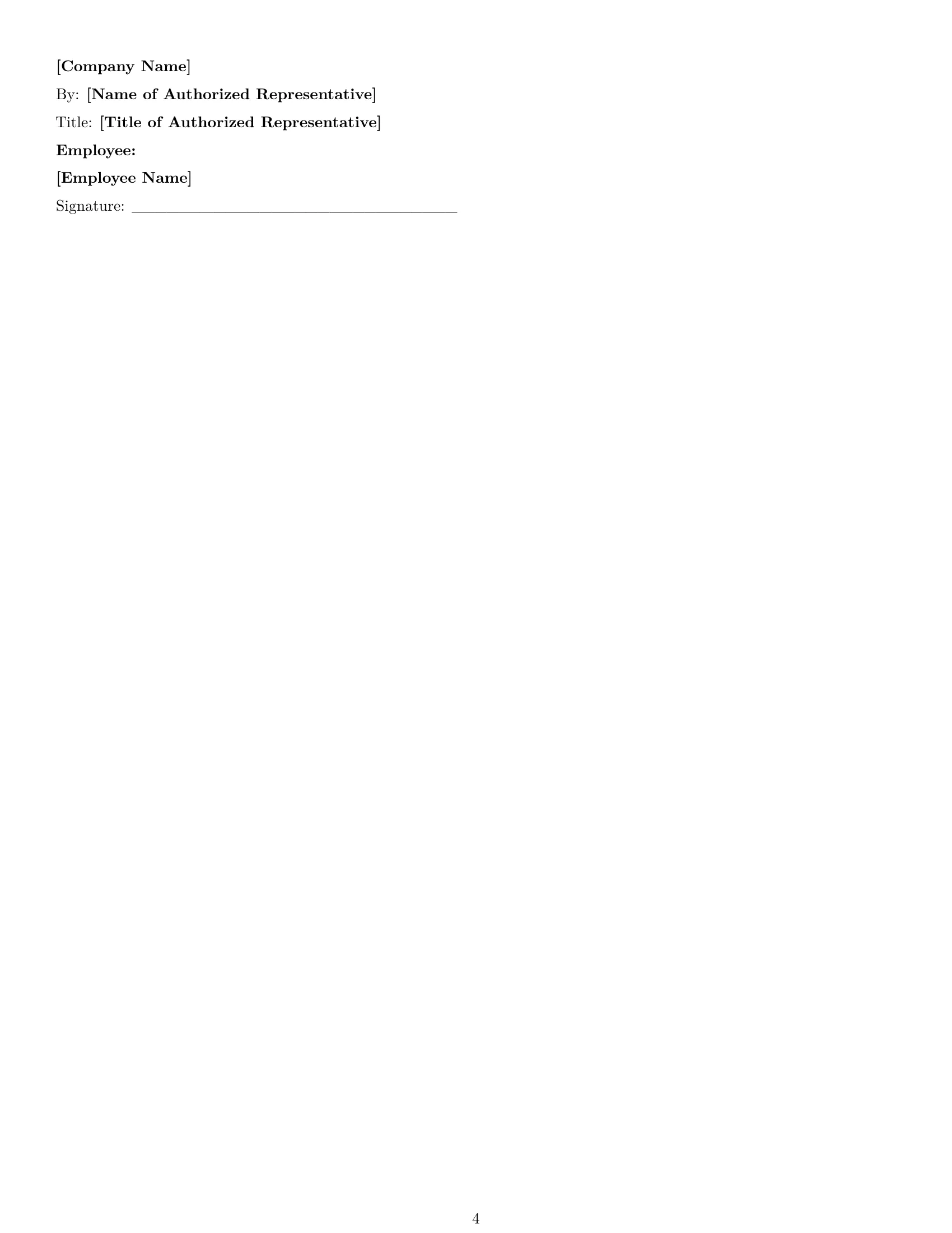 Preview page 4 of Free Nevada office manager employment contract template
