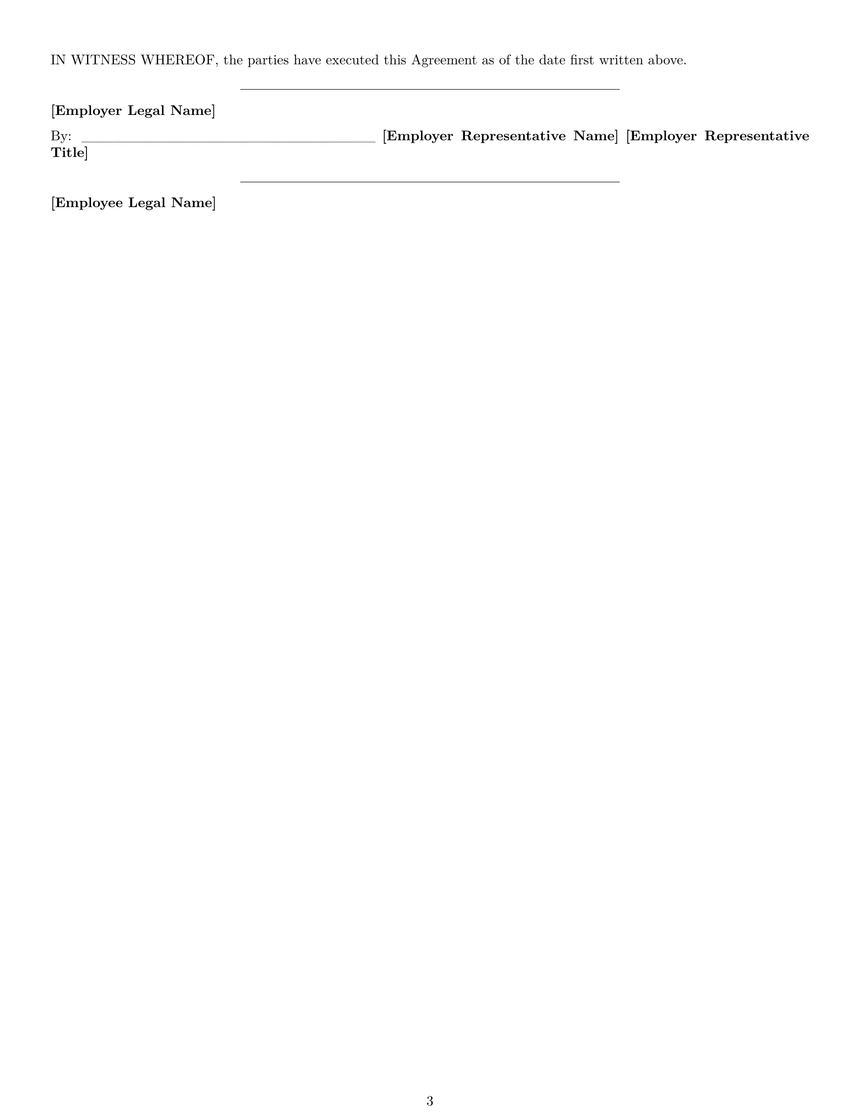 Preview page 3 of Free Michigan cleaner employment contract template