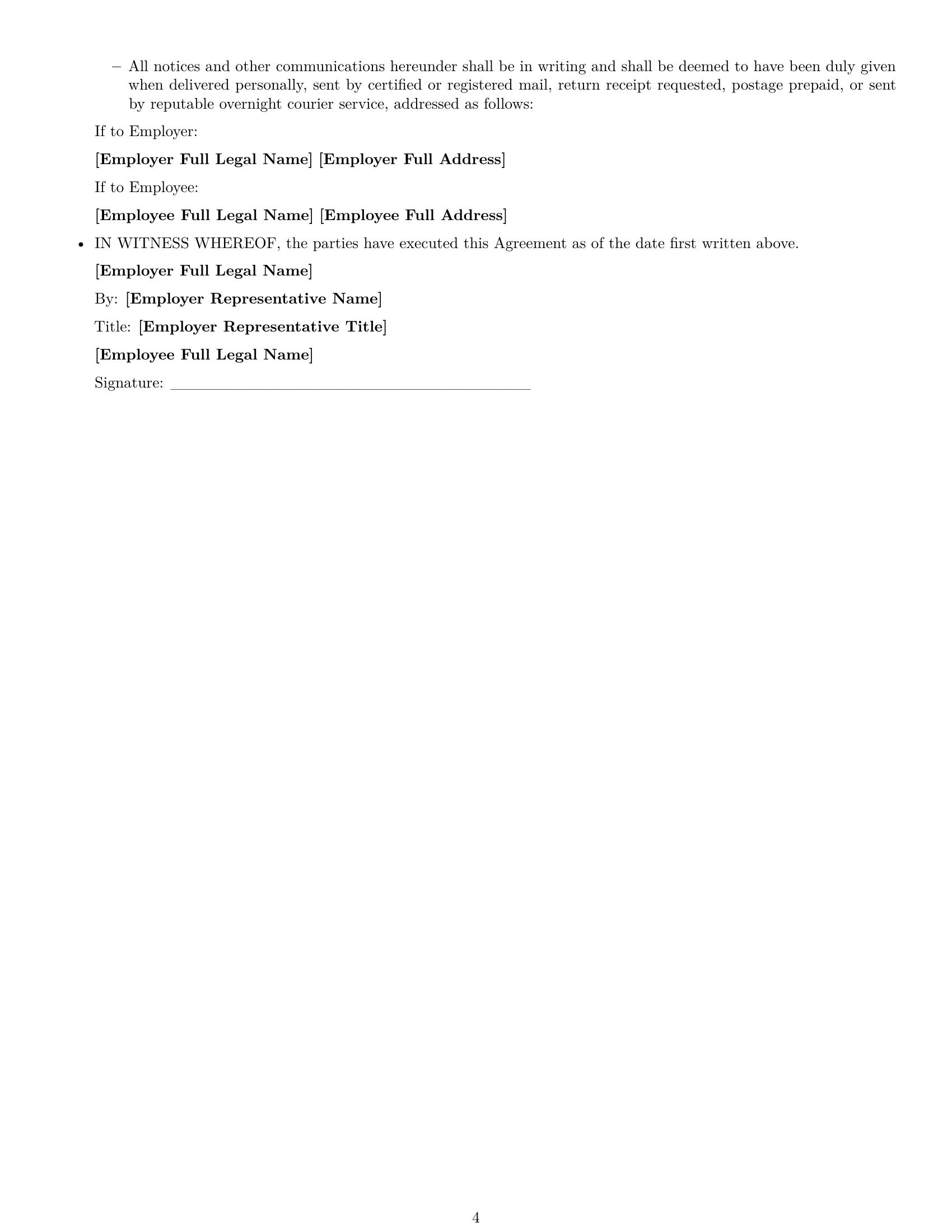 Preview page 4 of Free Idaho software developer employment contract template