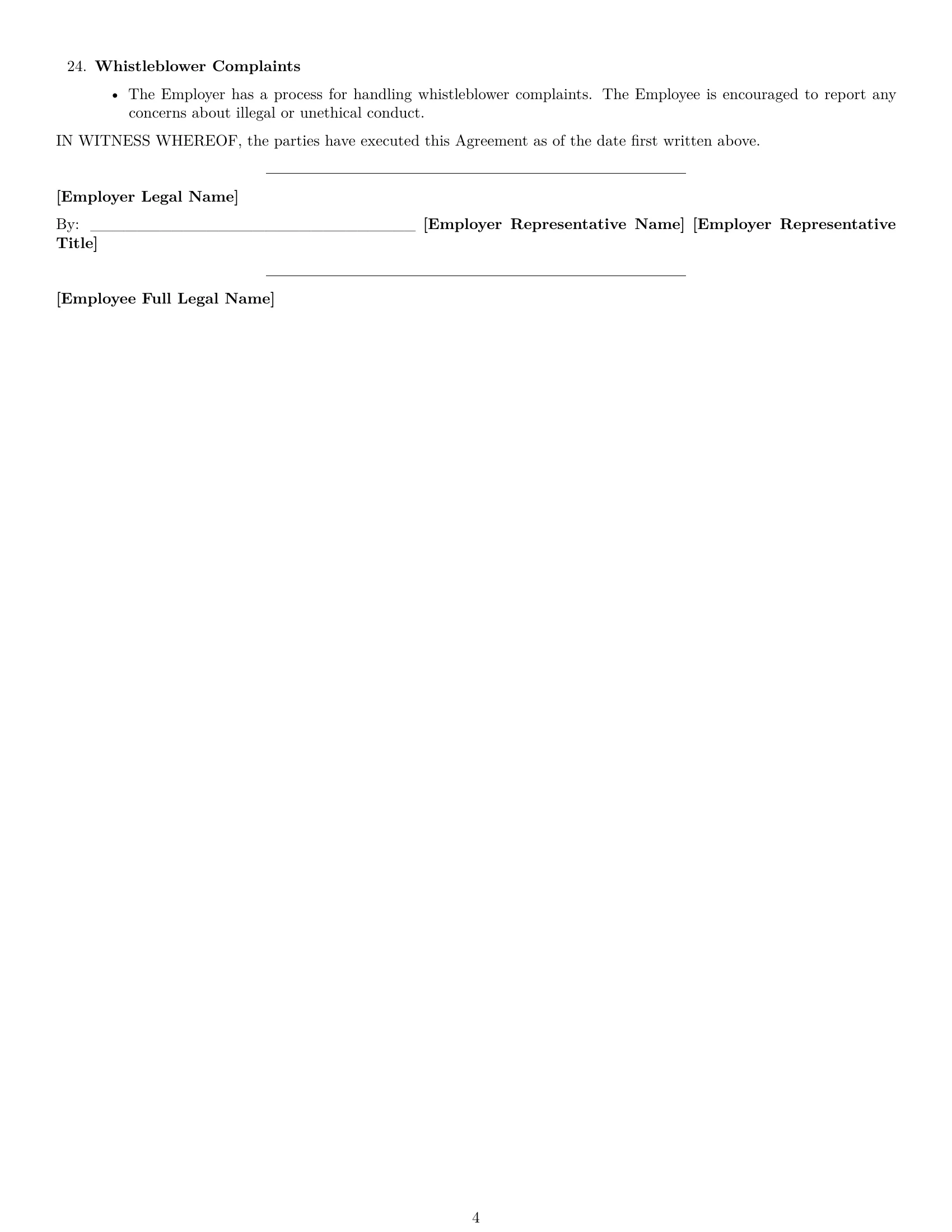 Preview page 4 of Free North Carolina software developer employment contract template