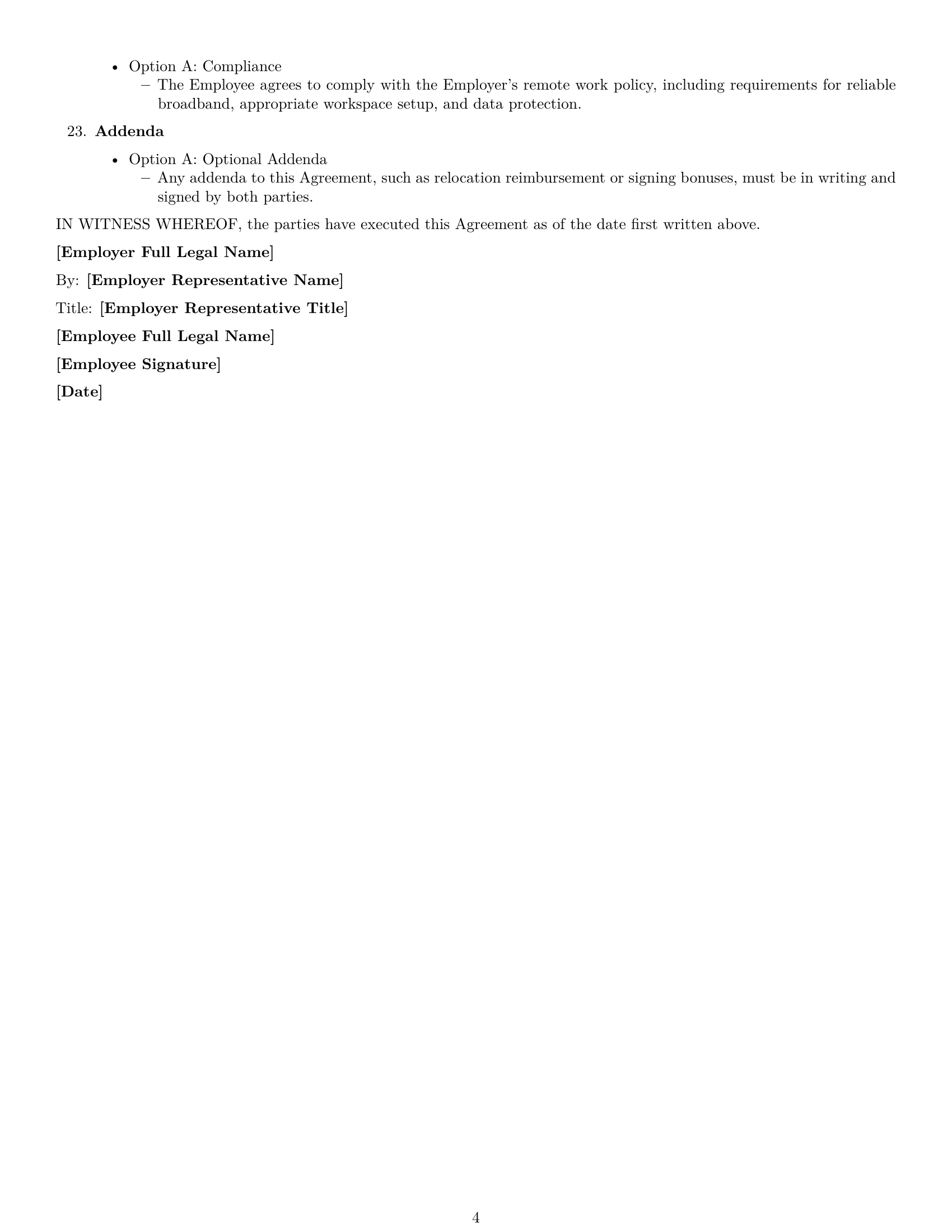 Preview page 4 of Free Georgia graphic designer employment contract template