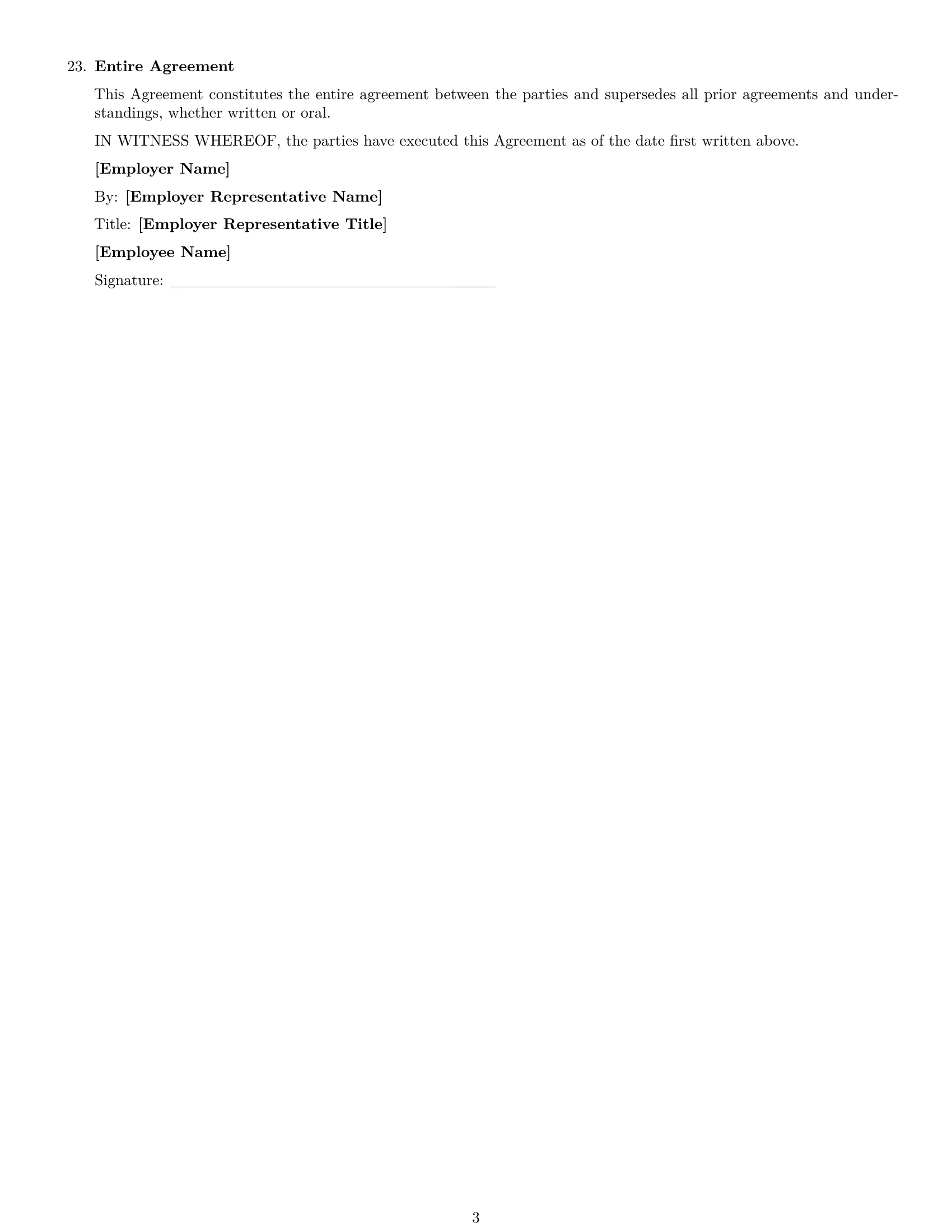 Preview page 3 of Free Pennsylvania accountant employment contract template