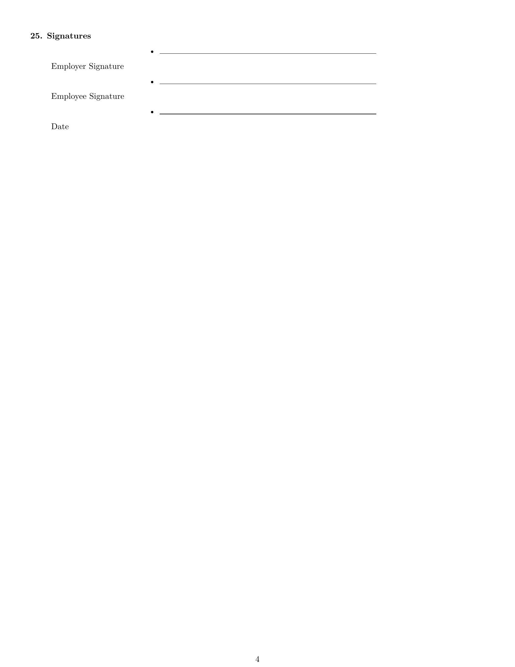 Preview page 4 of Free Oklahoma bookkeeper employment contract template