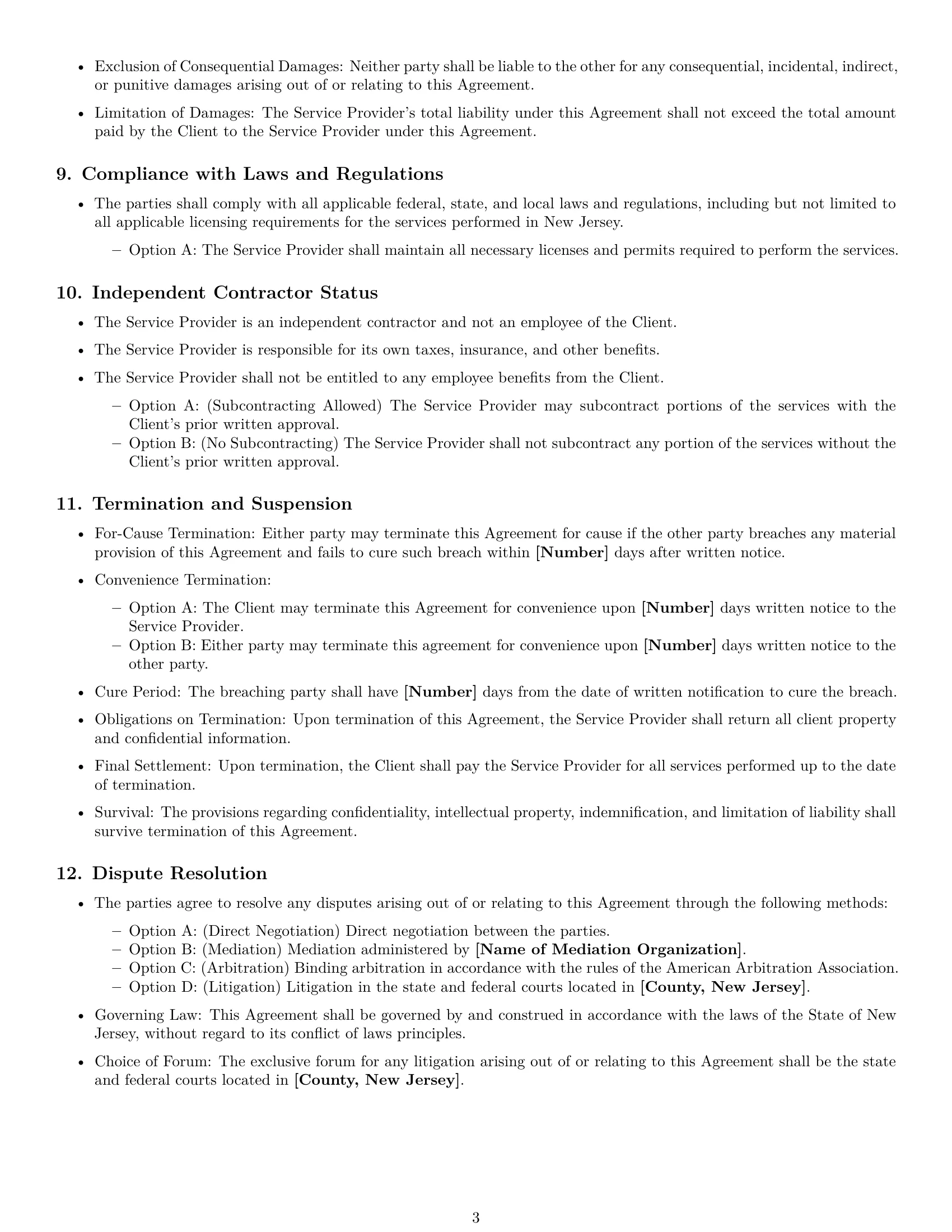 Preview page 3 of Free New Jersey service contract template