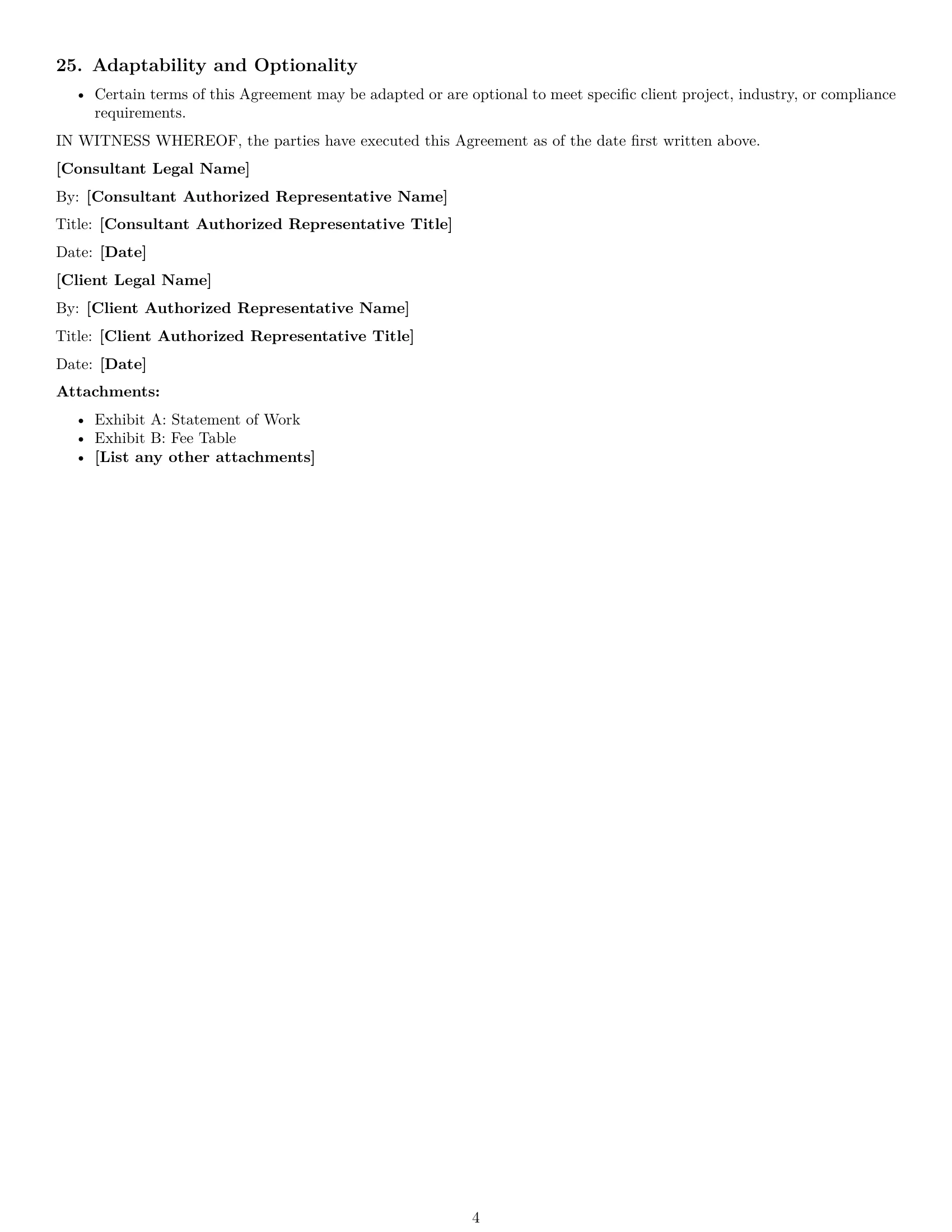 Preview page 4 of Free Delaware consulting service contract template
