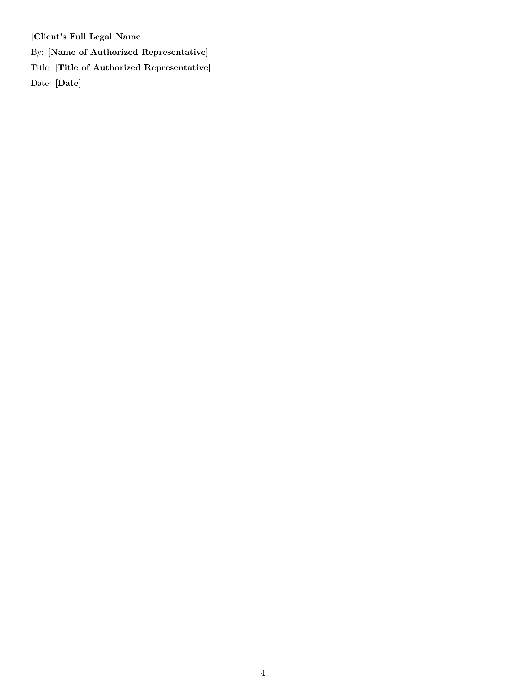 Preview page 4 of Free Colorado marketing service contract template