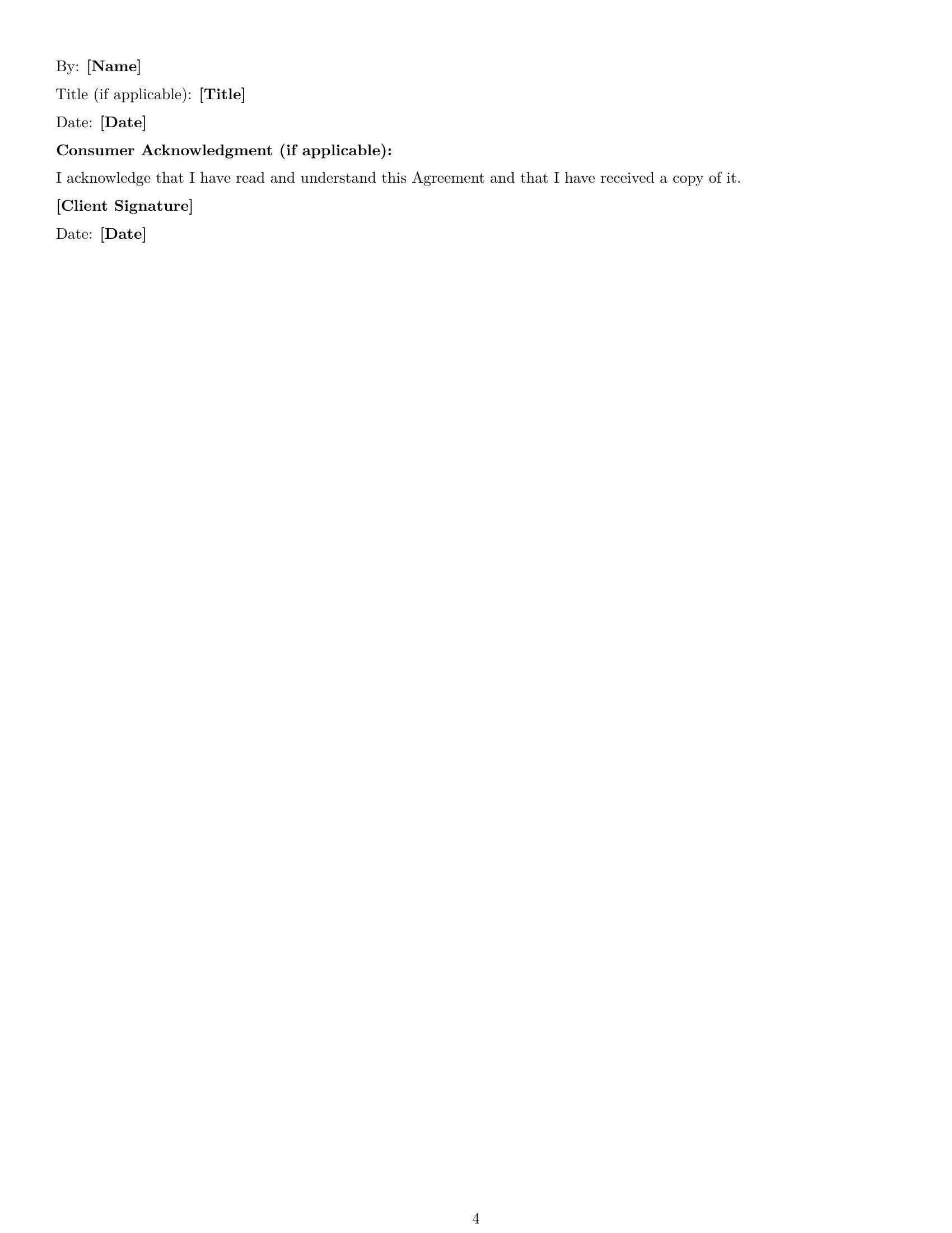 Preview page 4 of Free New Jersey cleaning service contract template
