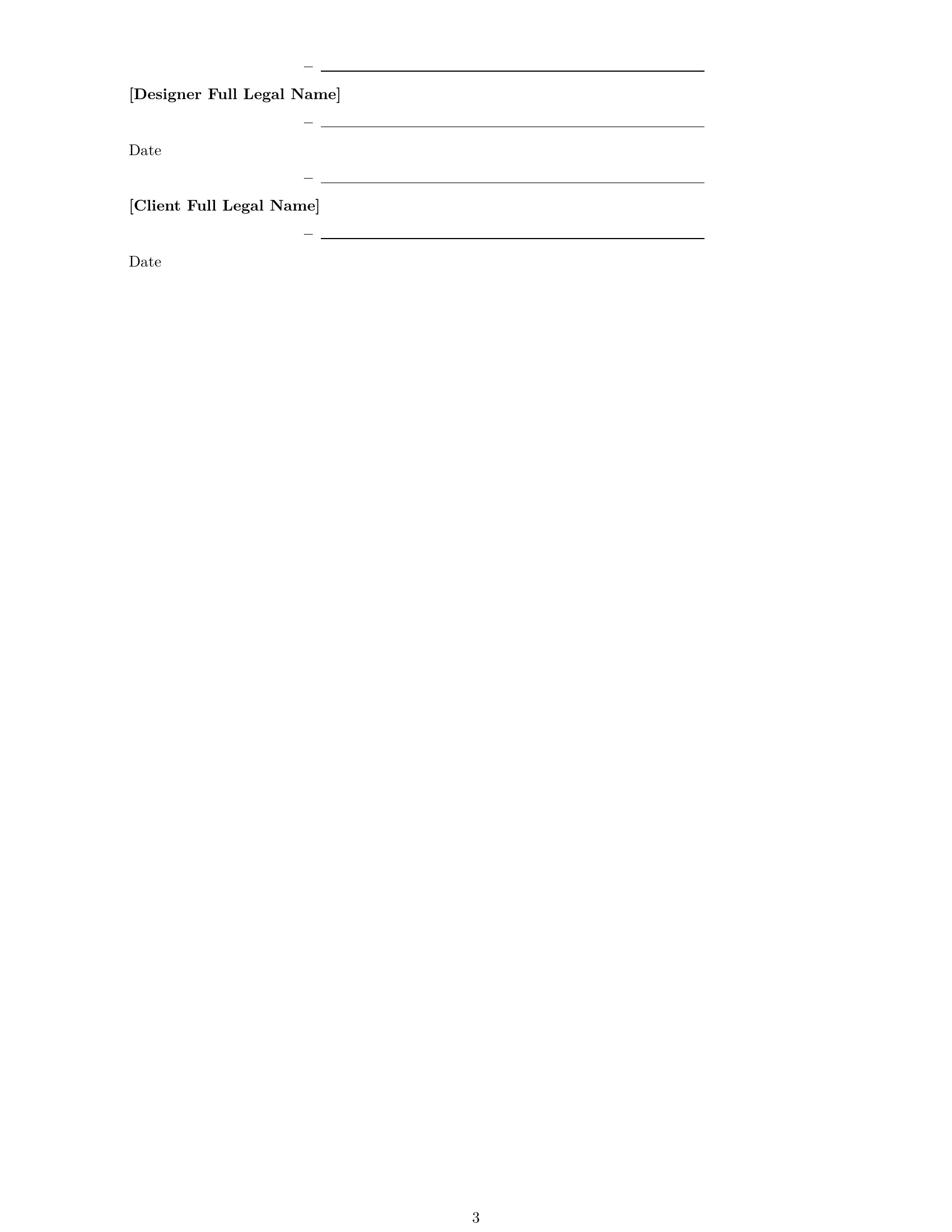 Preview page 3 of Free Maine design service contract template