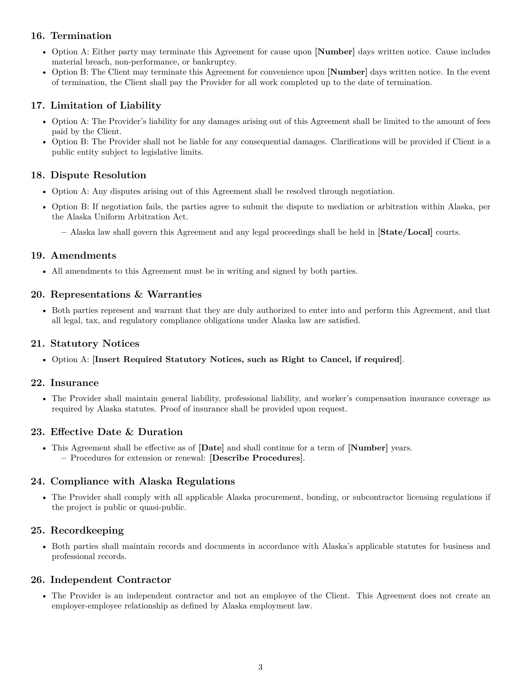 Preview page 3 of Free Alaska design service contract template