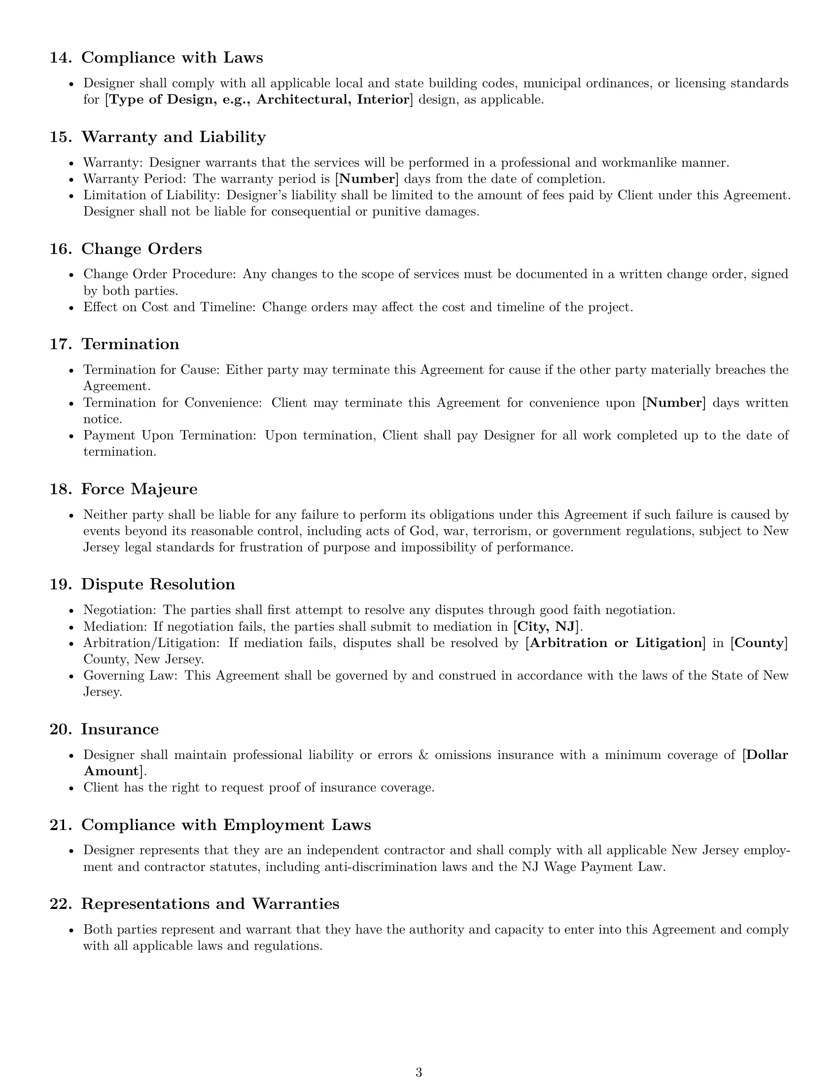 Preview page 3 of Free New Jersey design service contract template