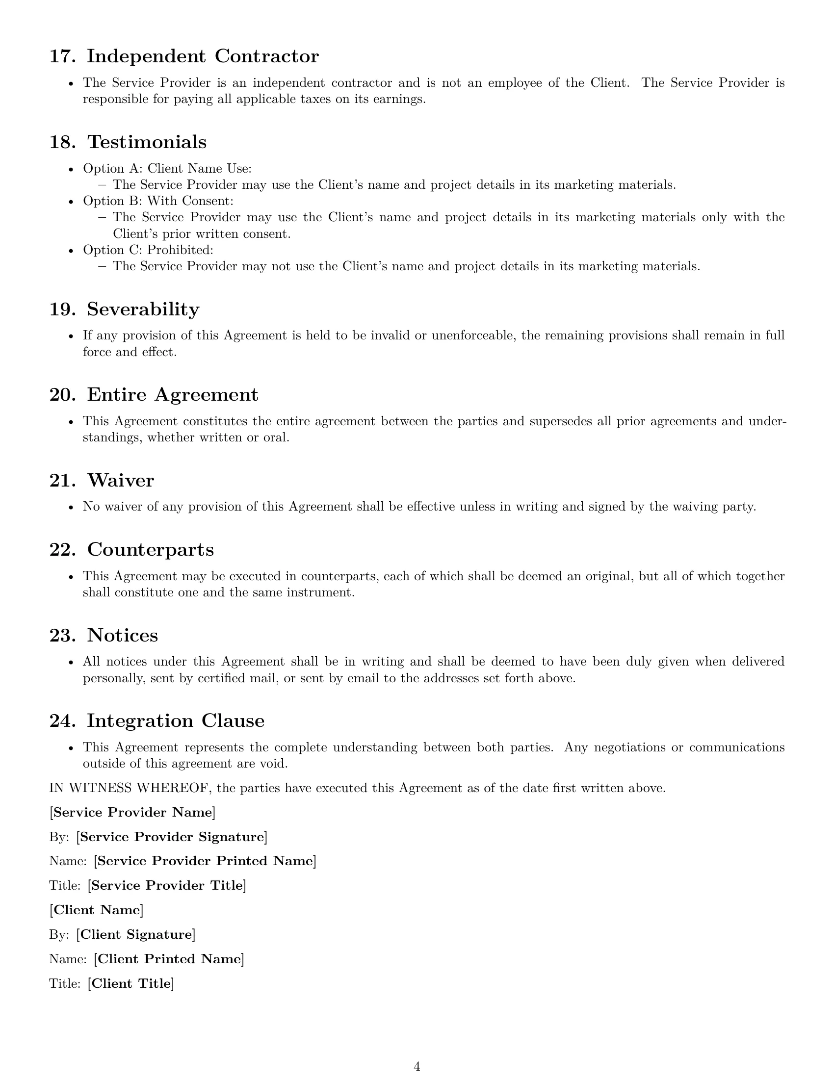 Preview page 4 of Free Rhode Island design service contract template