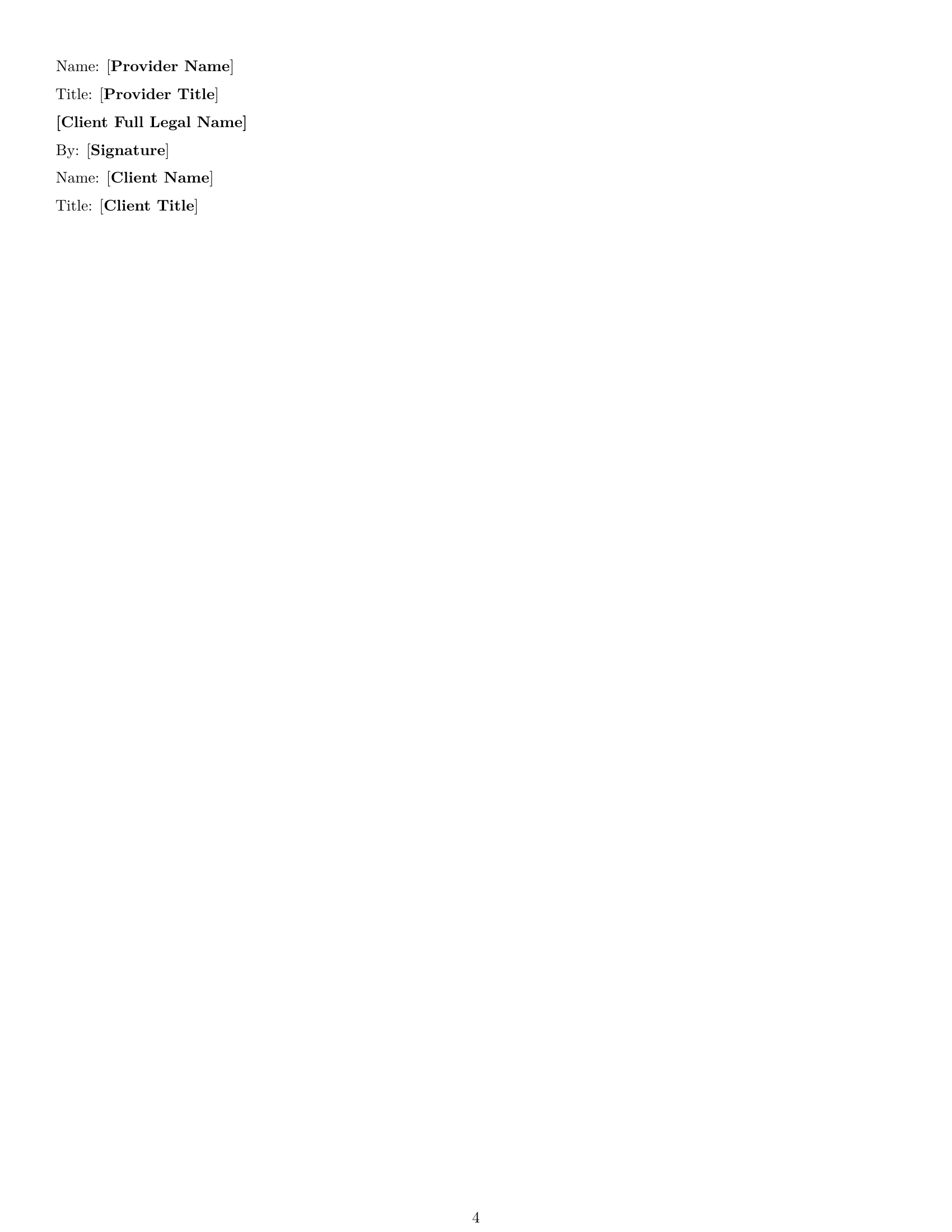 Preview page 4 of Free Wyoming design service contract template
