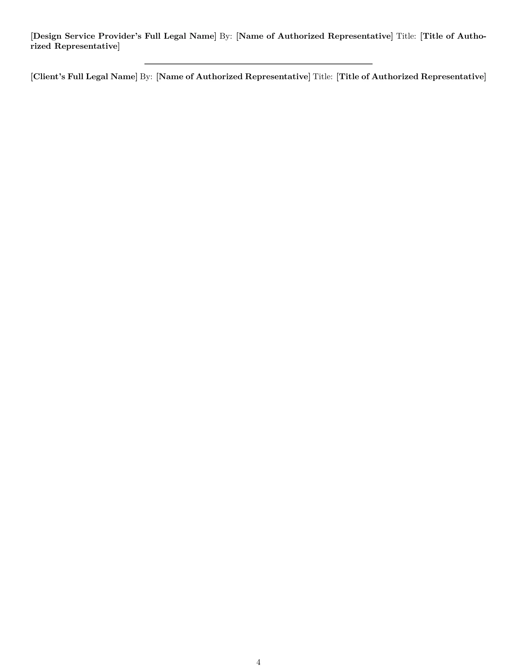 Preview page 4 of Free Florida design service contract template