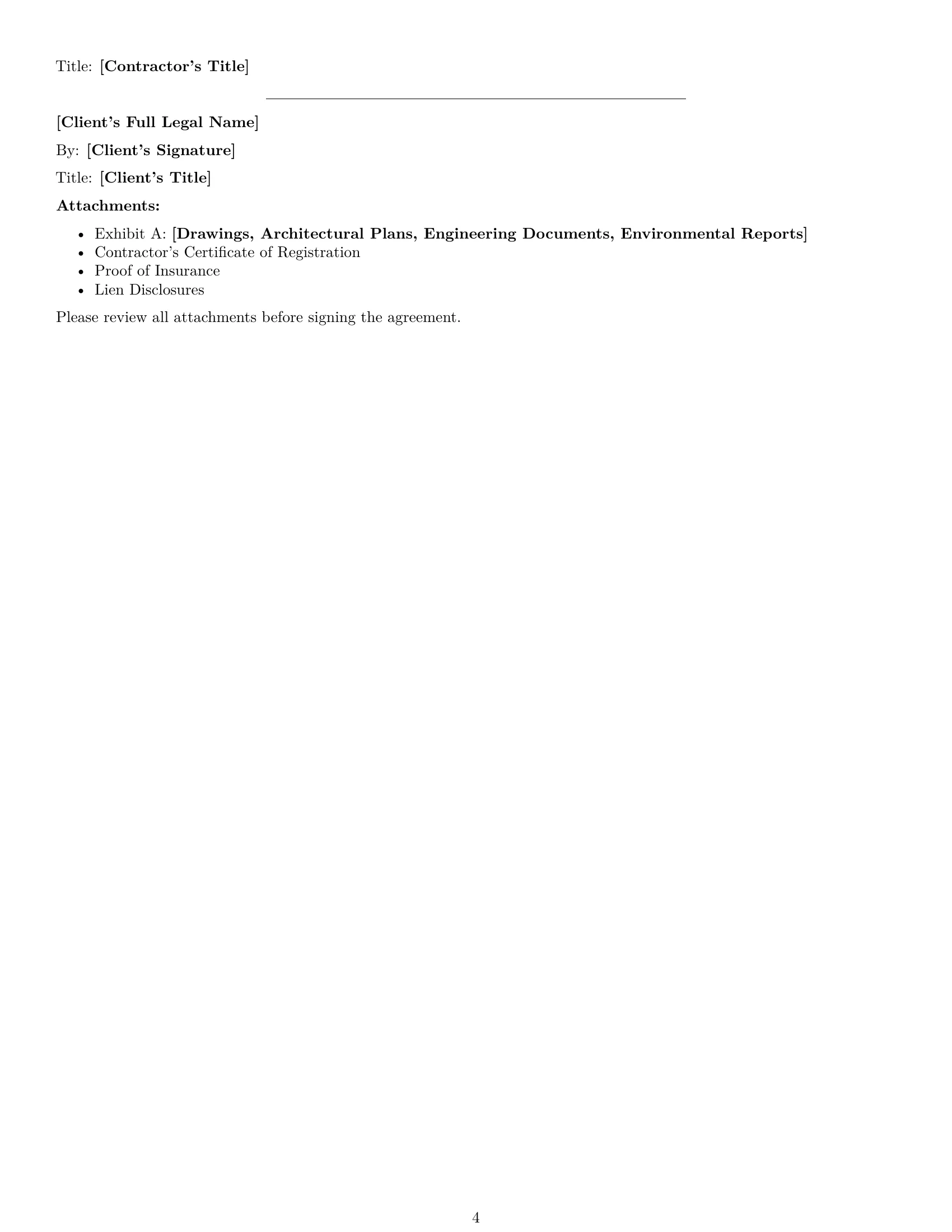 Preview page 4 of Free Iowa construction service contract template