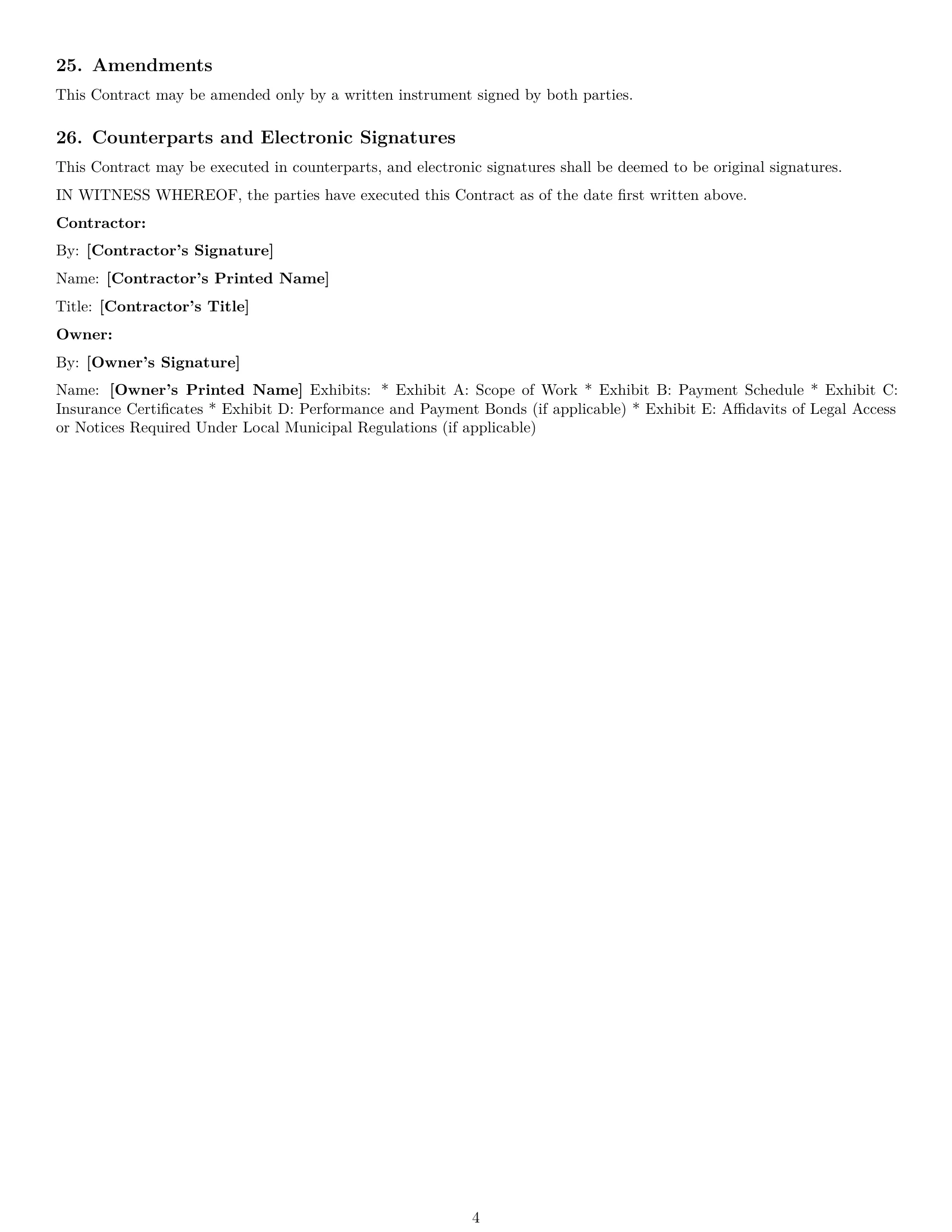 Preview page 4 of Free Alaska construction service contract template