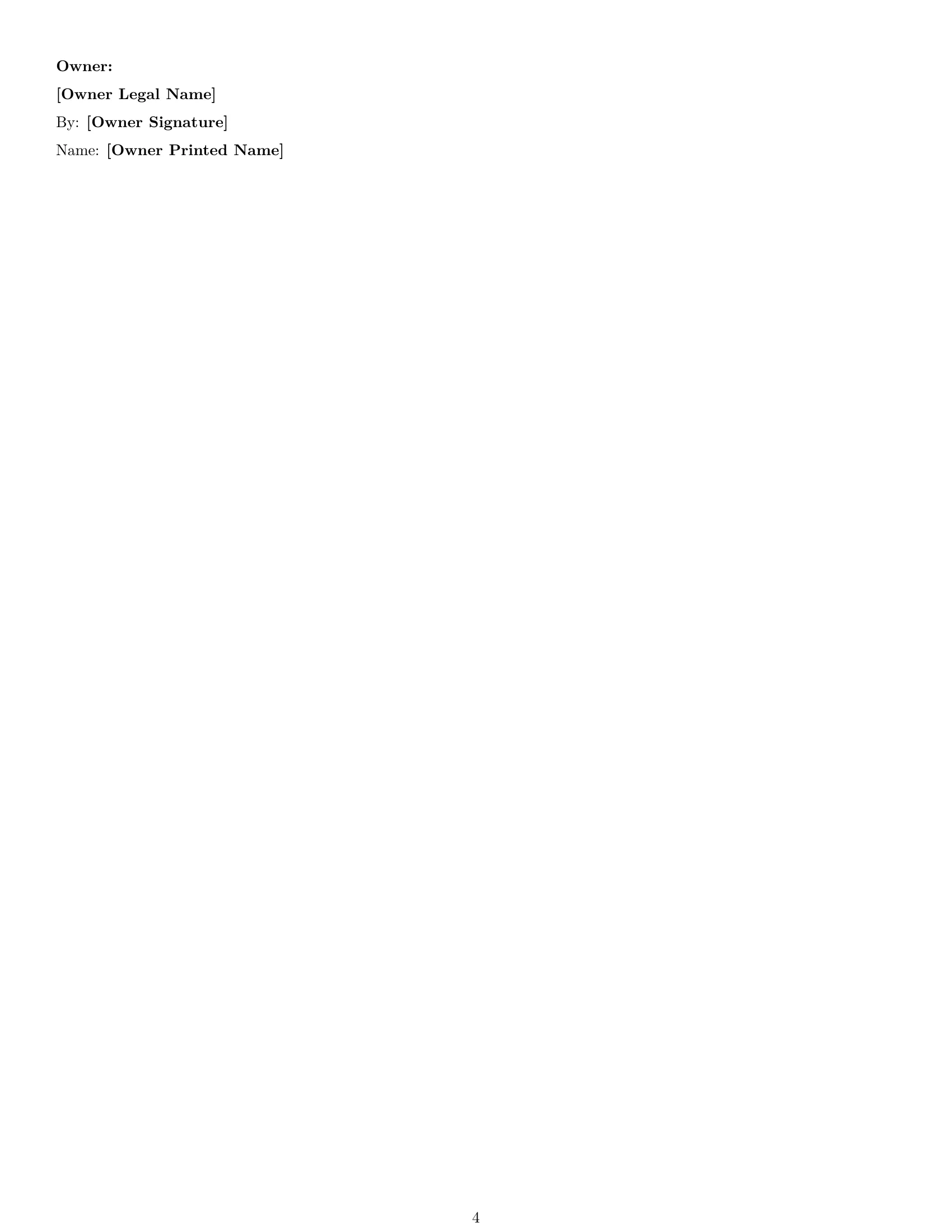 Preview page 4 of Free Michigan construction service contract template