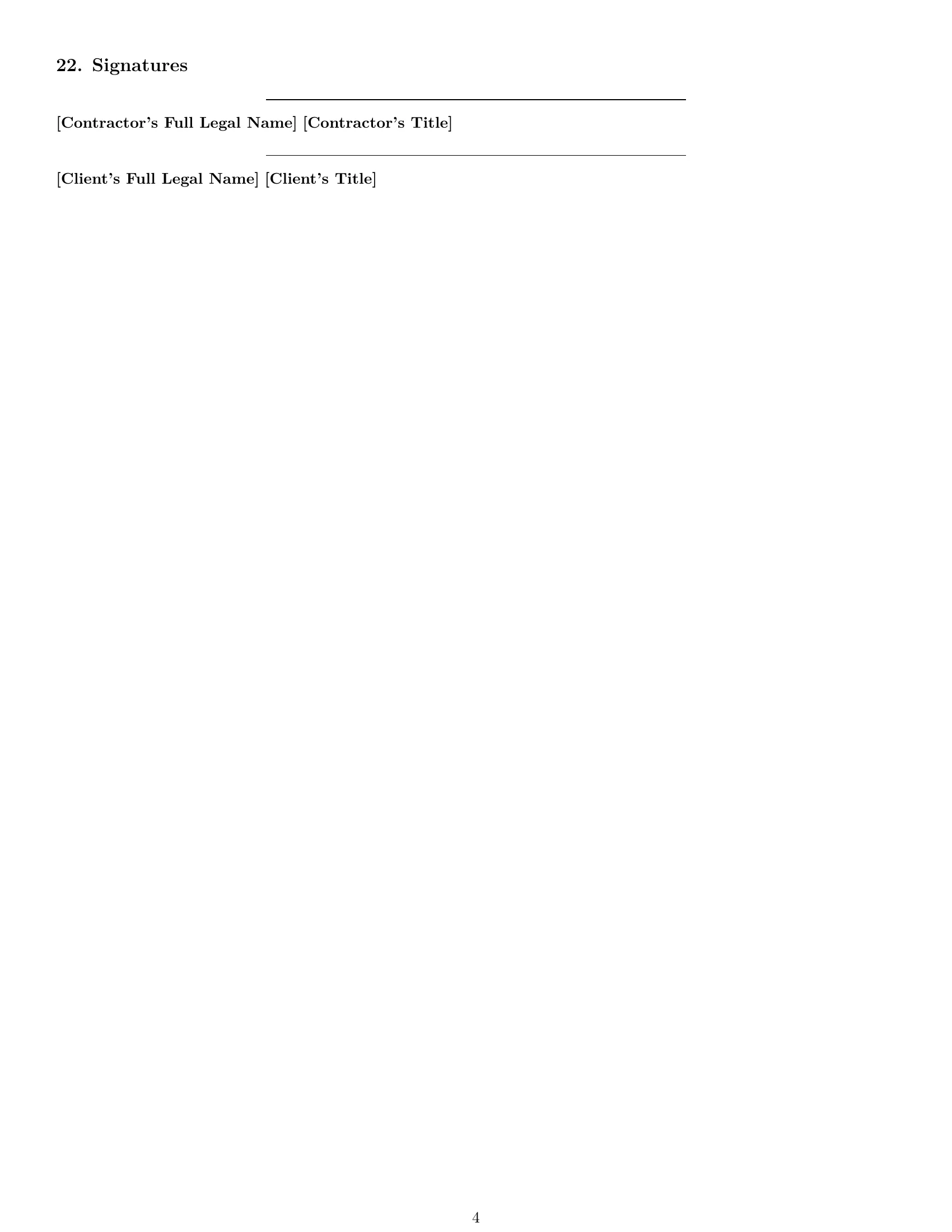 Preview page 4 of Free Ohio construction service contract template