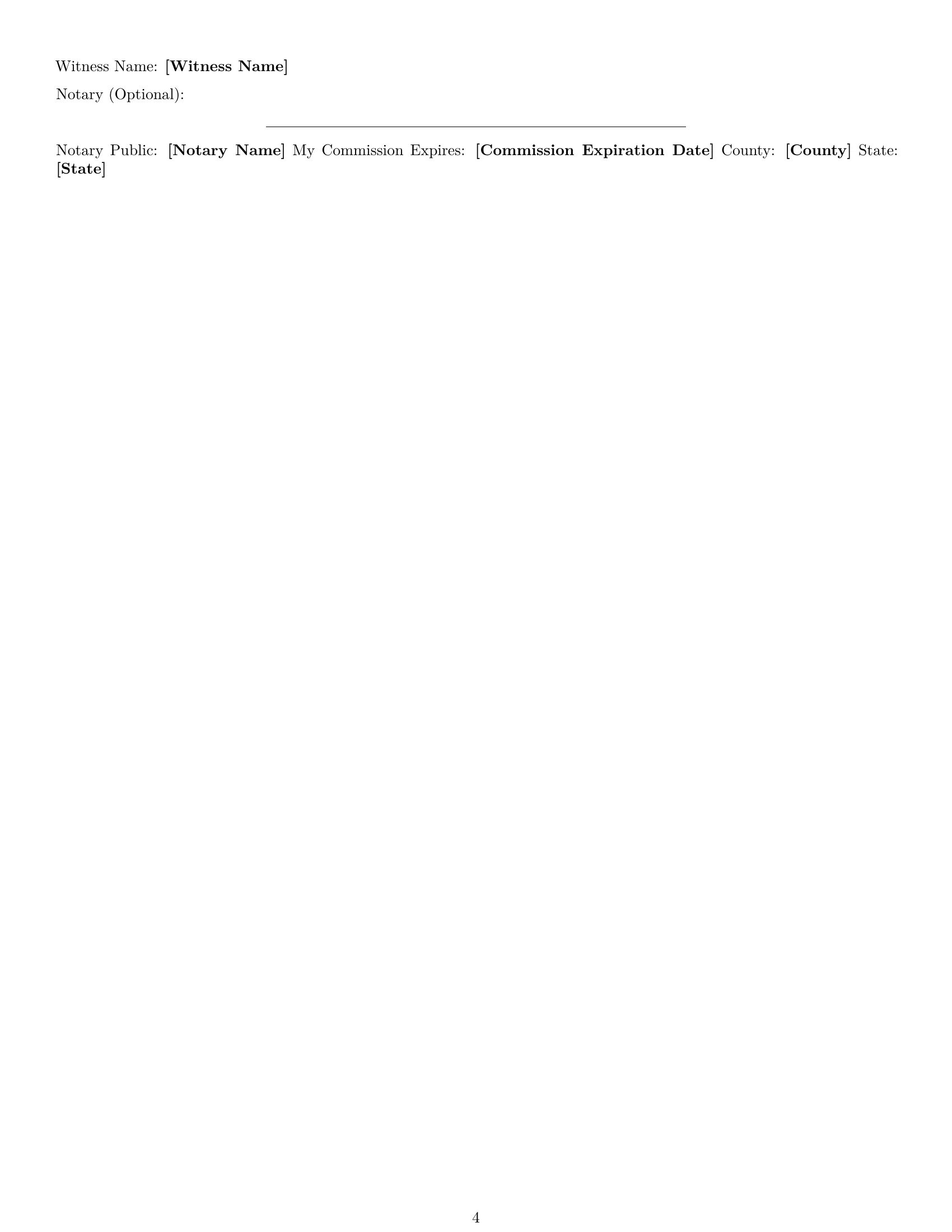 Preview page 4 of Free Michigan nda template