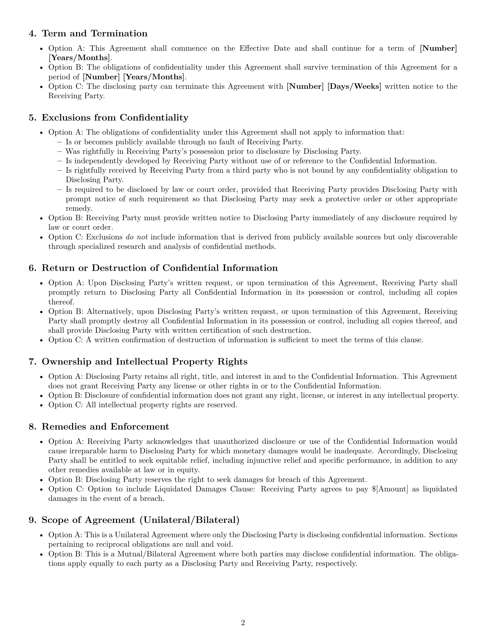 Preview page 2 of Free Pennsylvania nda template
