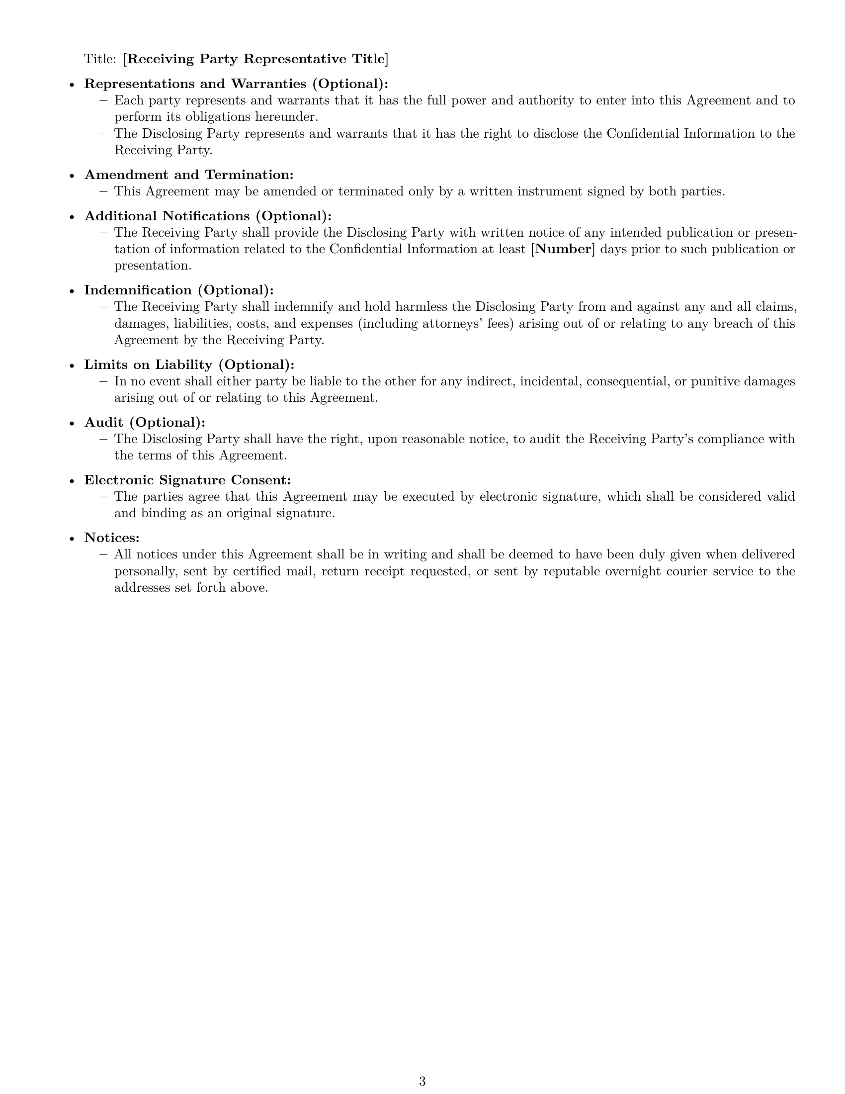 Preview page 3 of Free South Carolina nda template