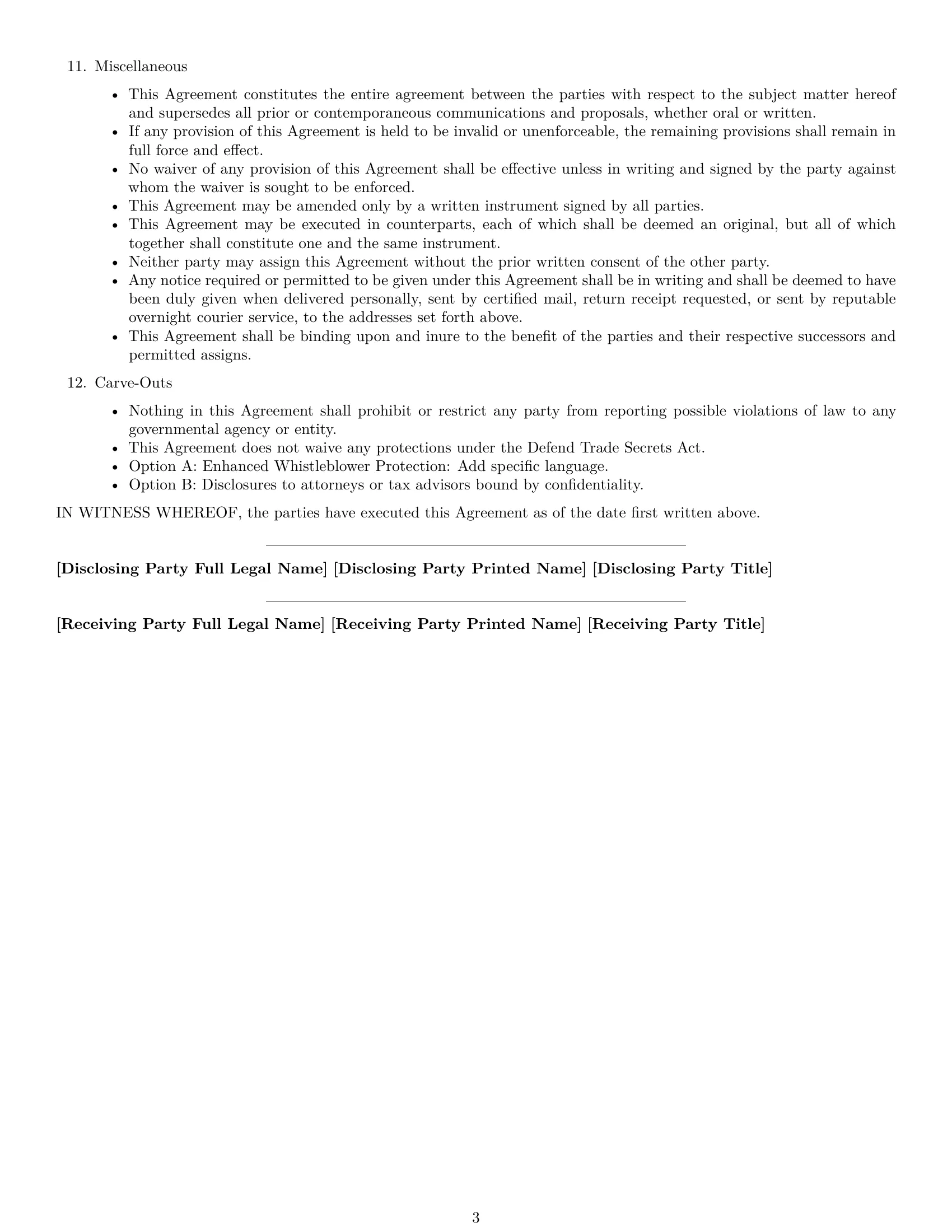 Preview page 3 of Free West Virginia nda template