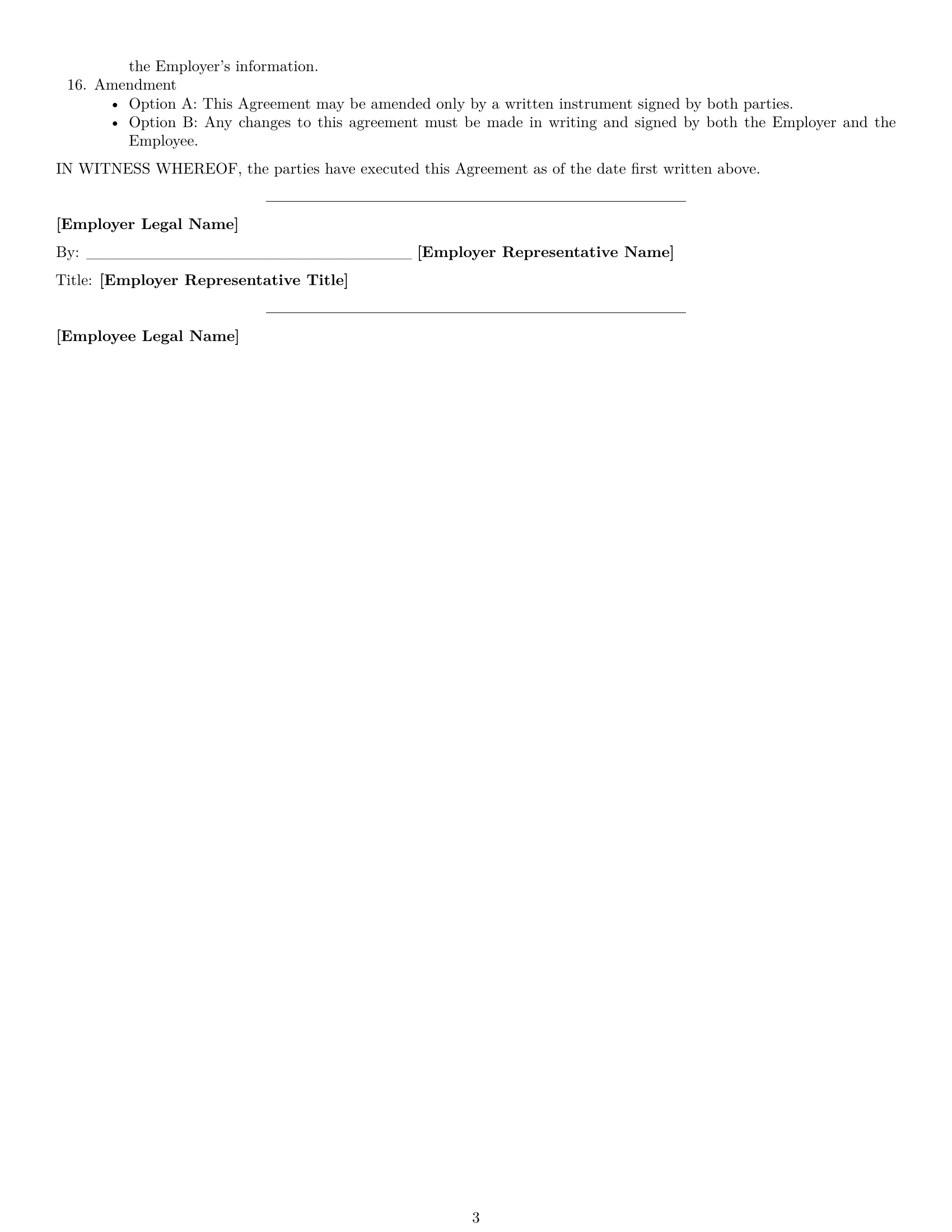 Preview page 3 of Free Kansas employee nda template