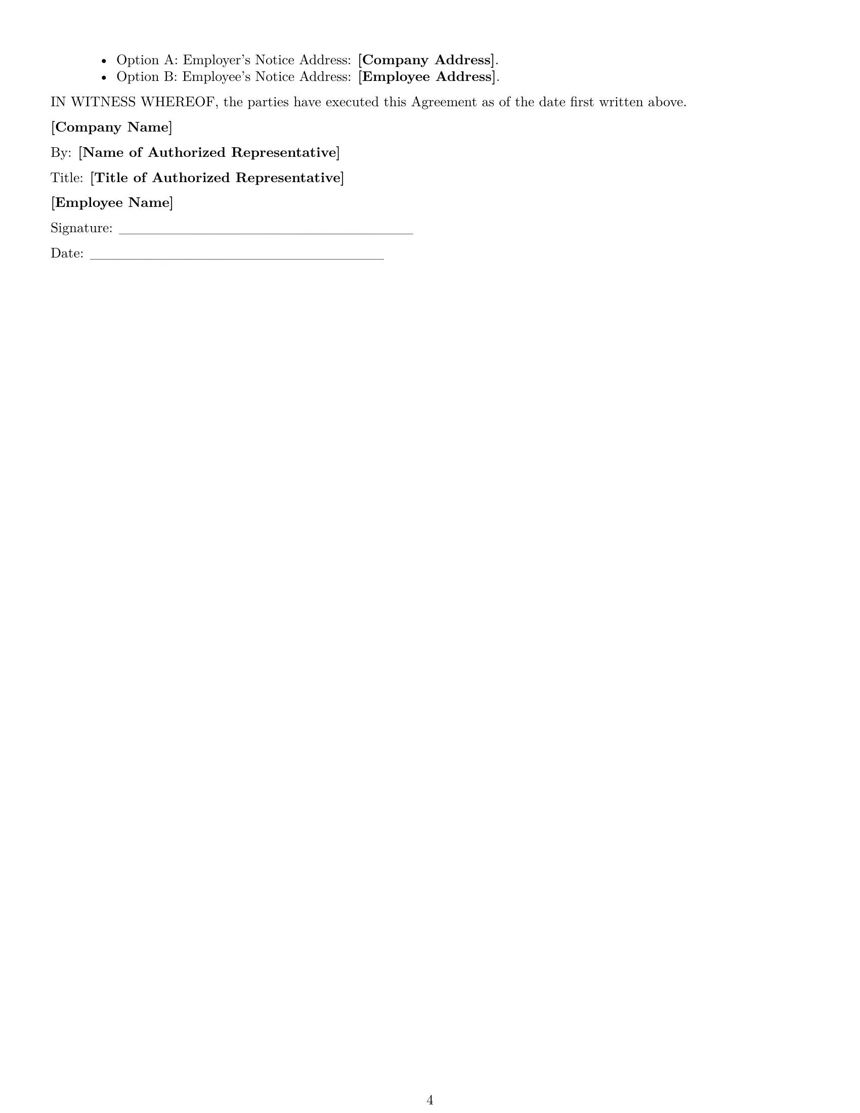 Preview page 4 of Free Louisiana employee nda template