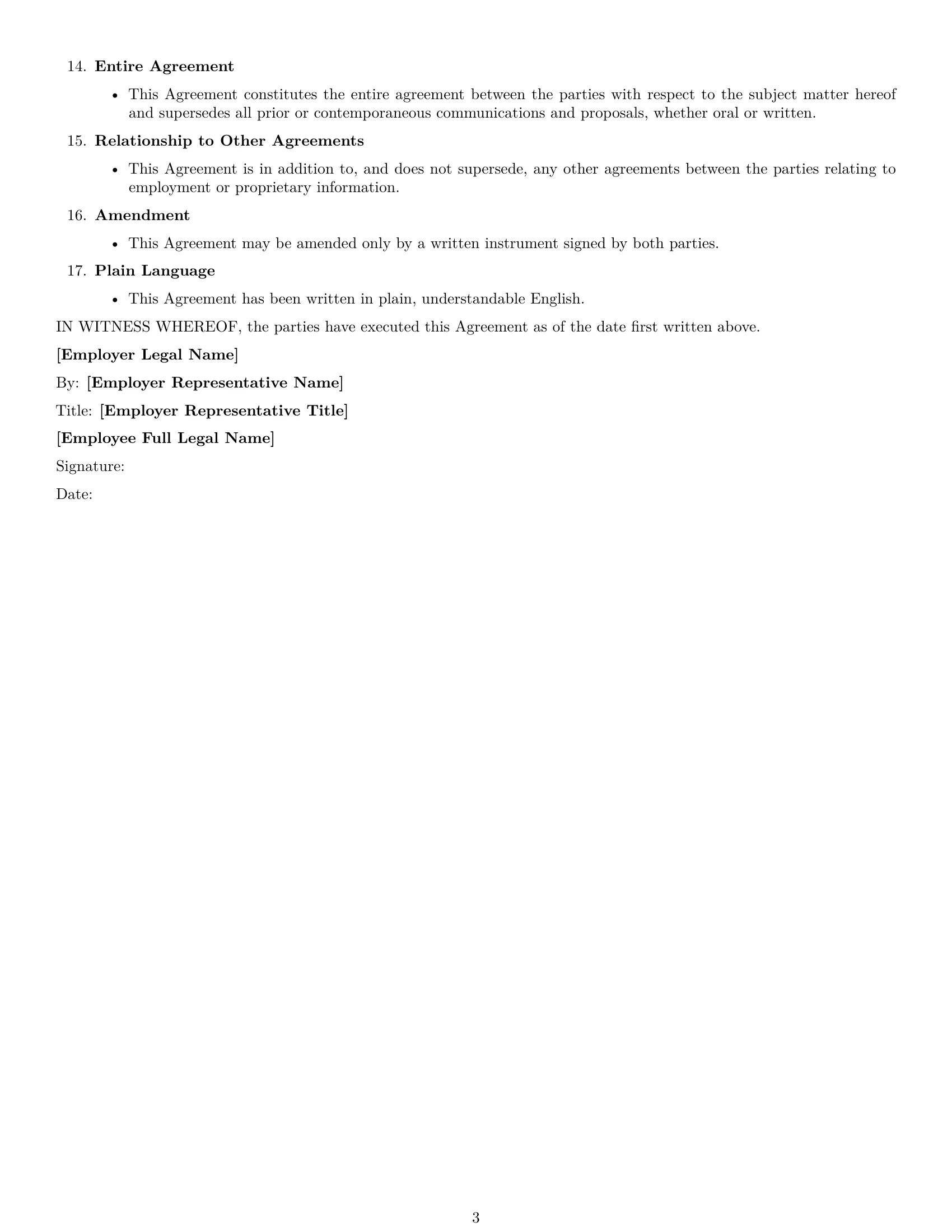 Preview page 3 of Free Wyoming employee nda template