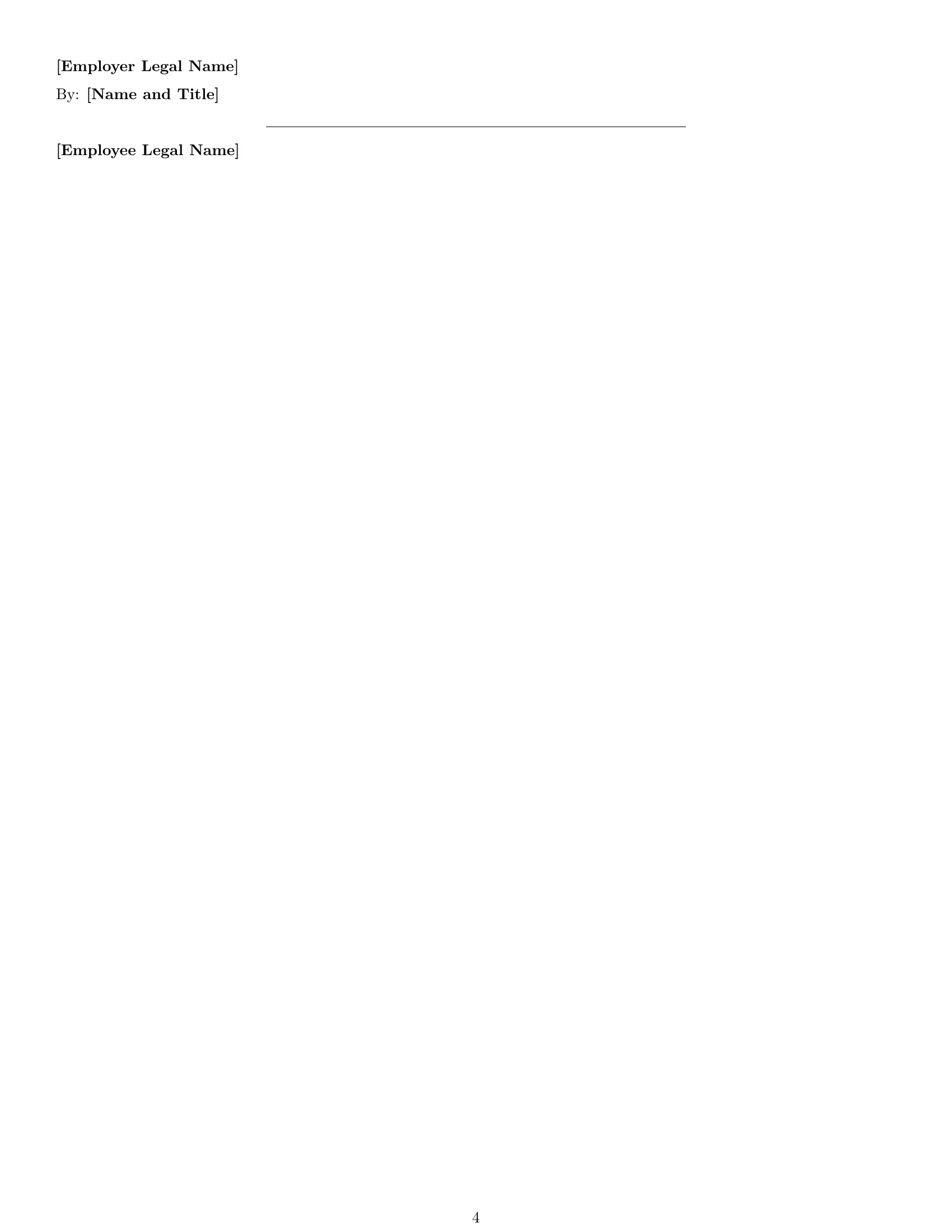 Preview page 4 of Free Georgia executive assistant employment contract template