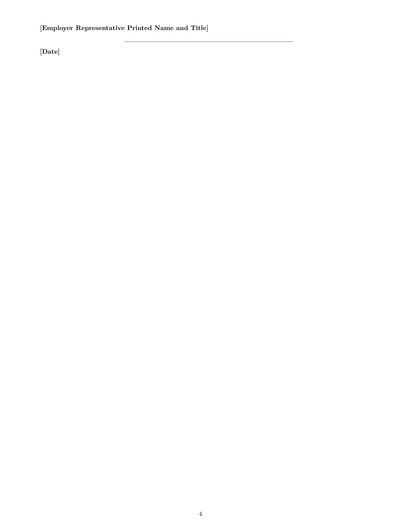 Preview page 4 of Free Ohio executive assistant employment contract template