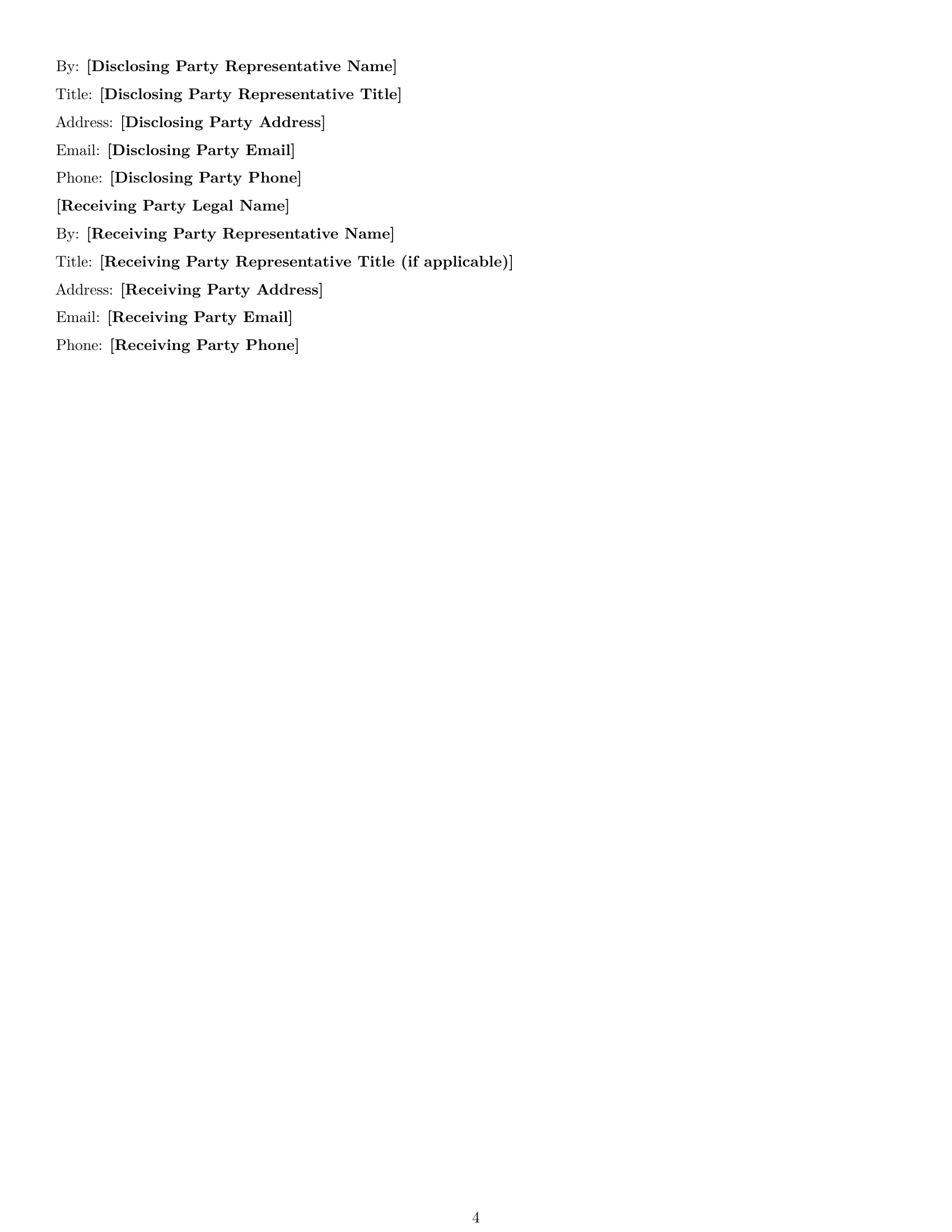 Preview page 4 of Free Idaho consultant nda template