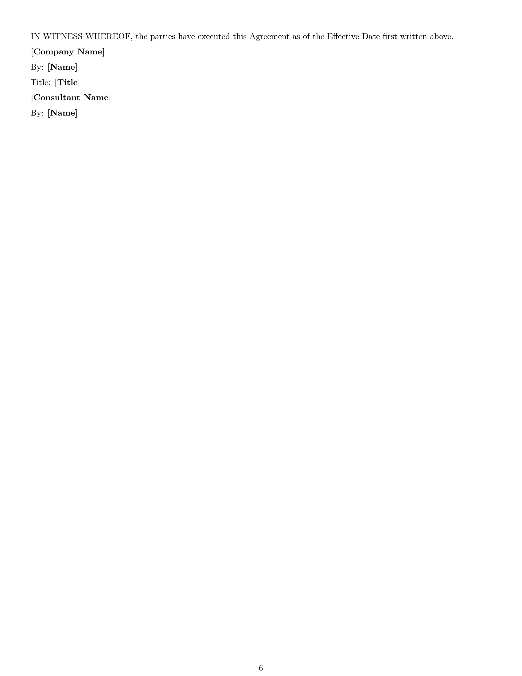 Preview page 6 of Free Kentucky consultant nda template