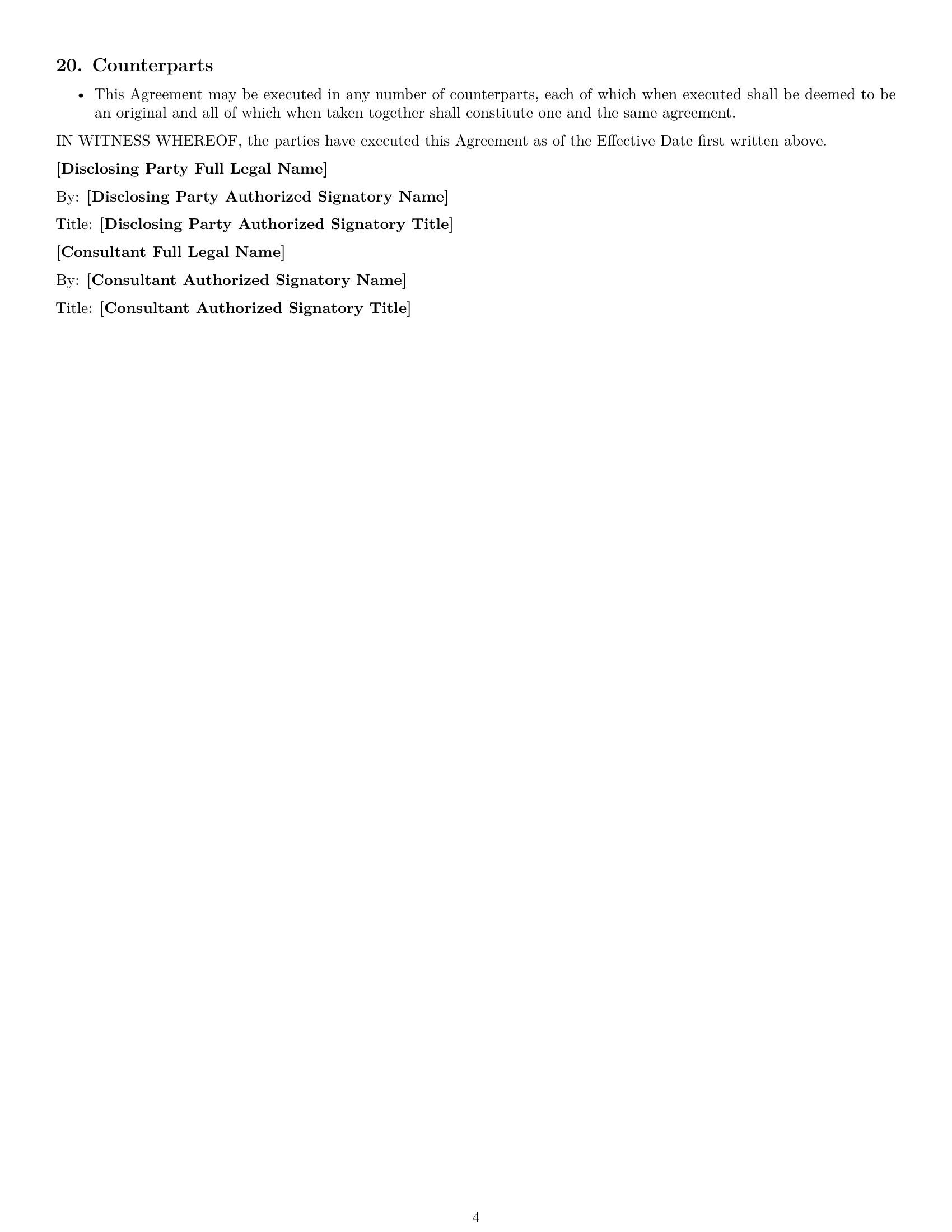 Preview page 4 of Free Alaska consultant nda template