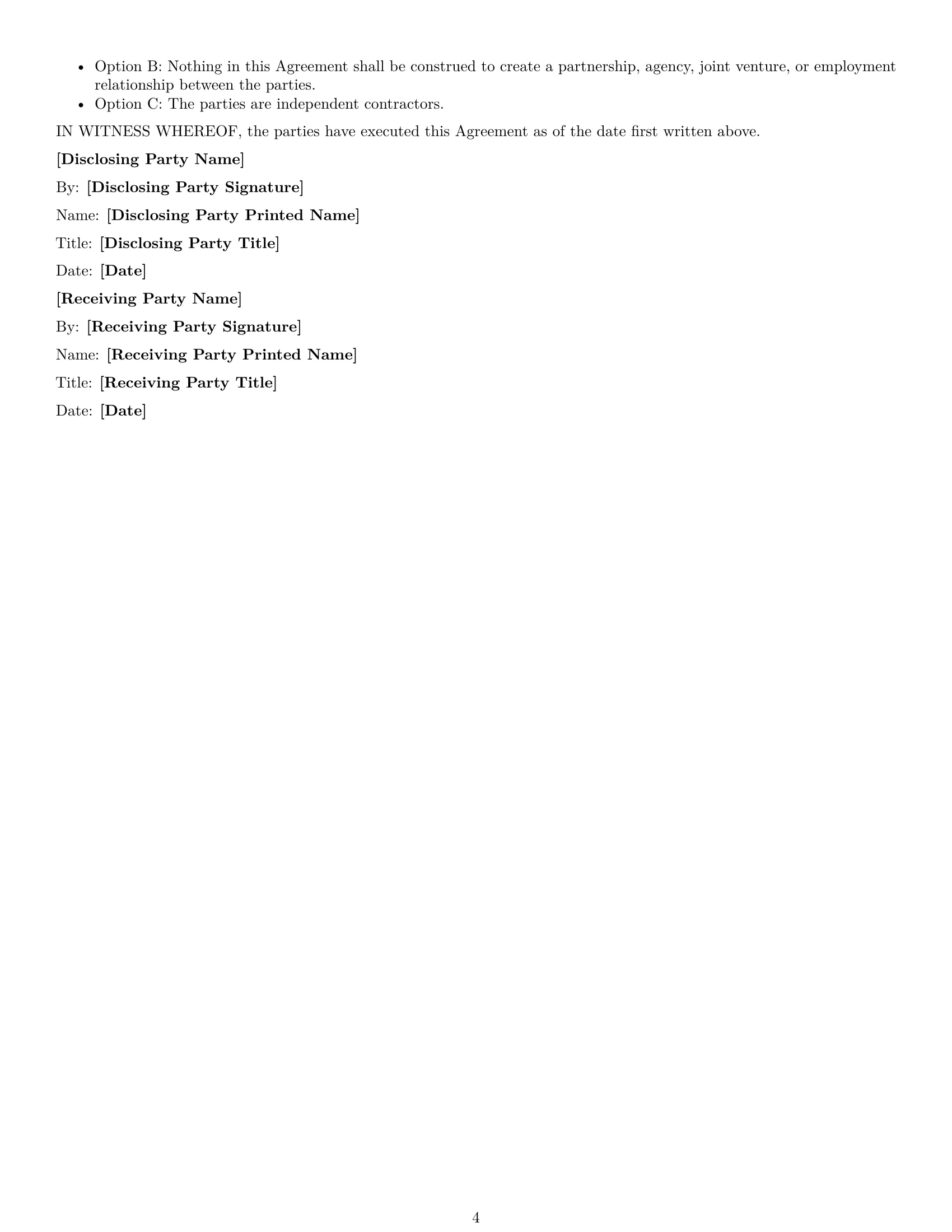 Preview page 4 of Free Alabama mutual nda template