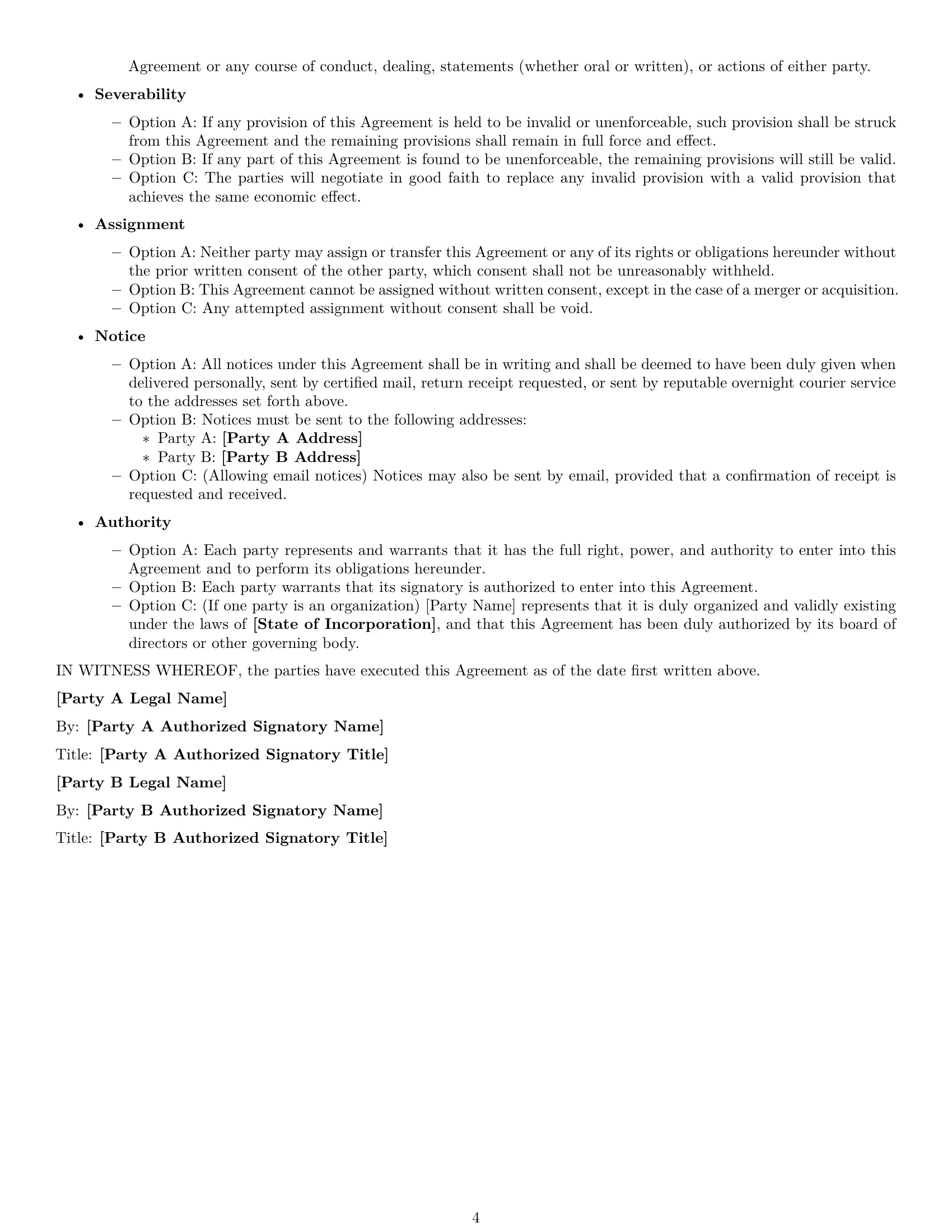 Preview page 4 of Free Georgia mutual nda template