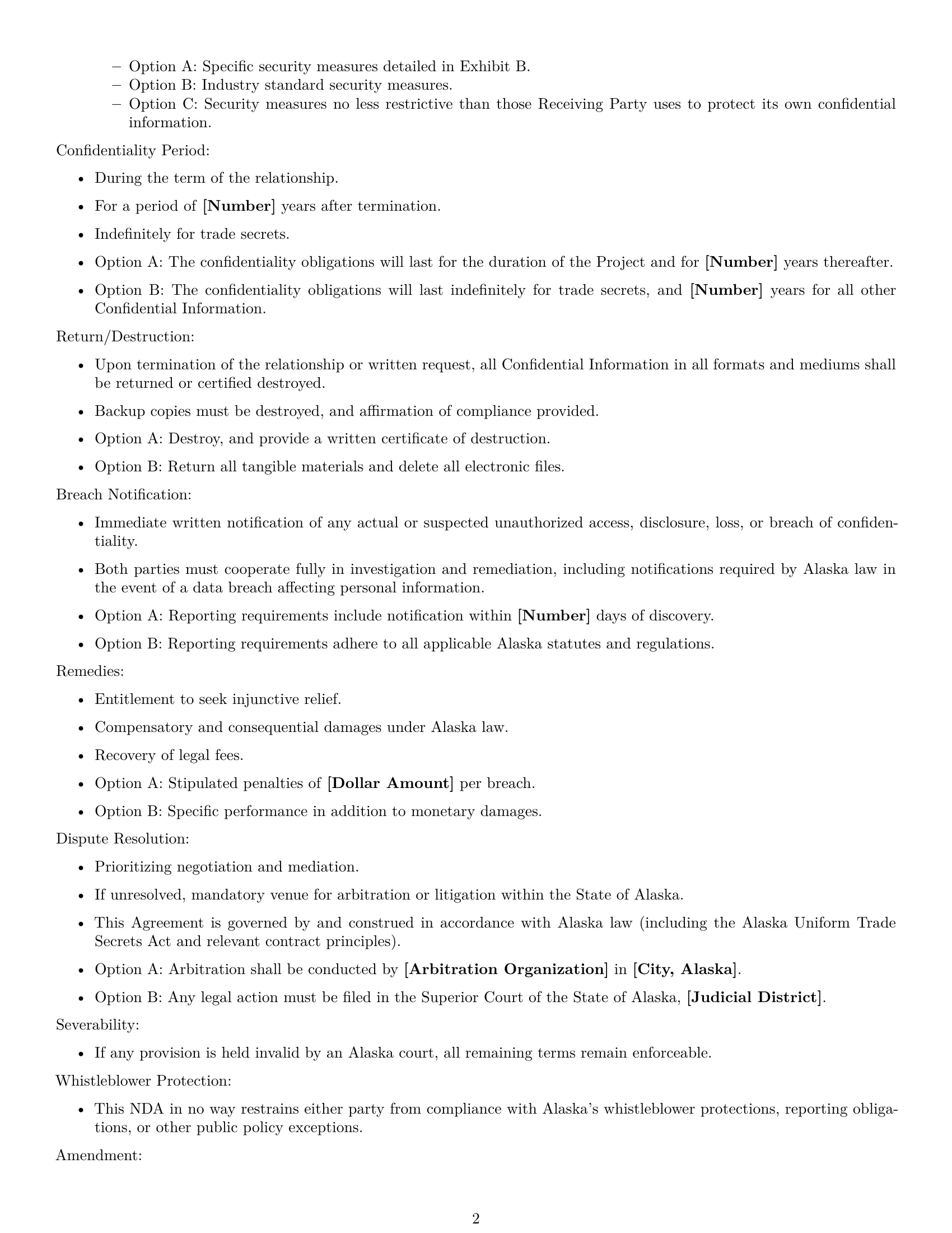 Preview page 2 of Free Alaska mutual nda template