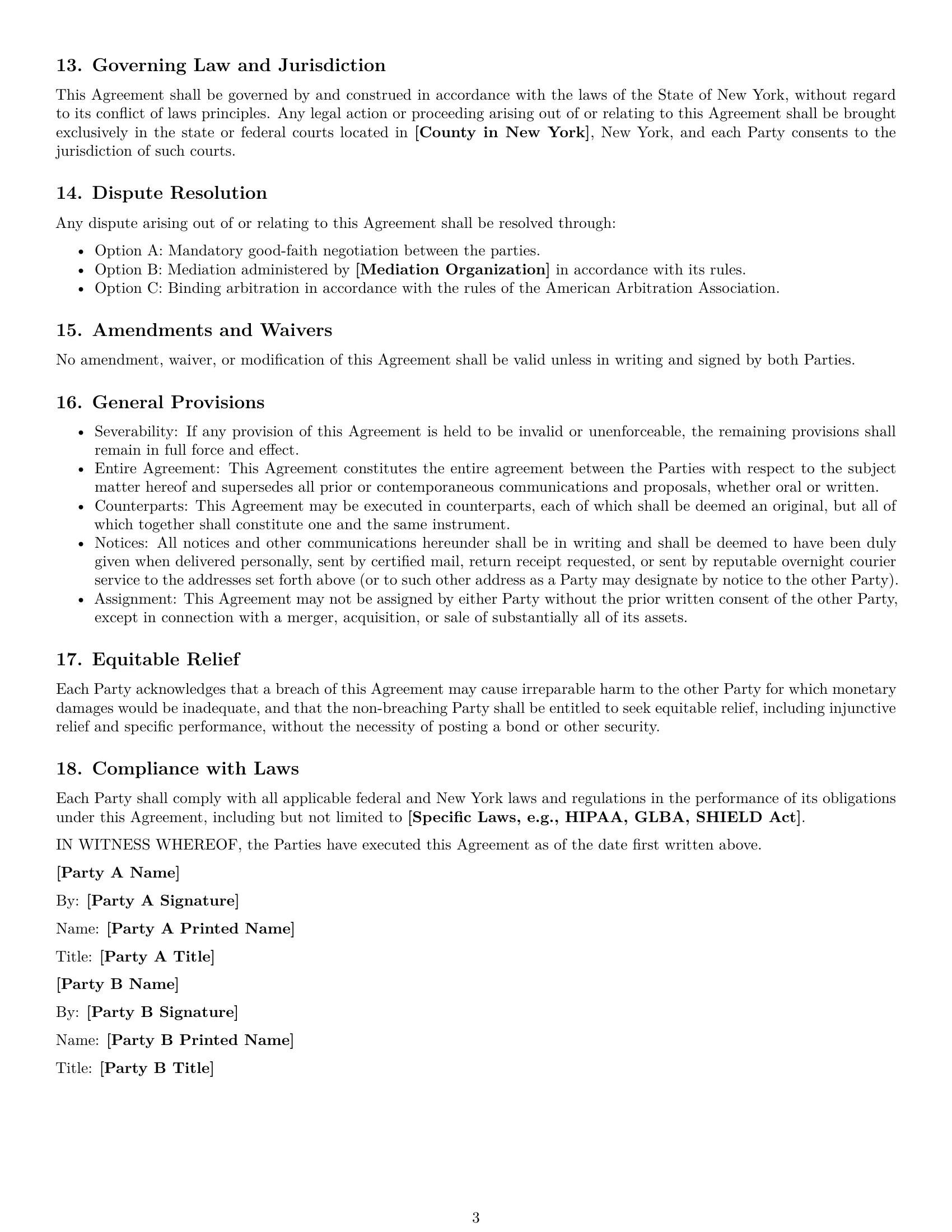 Preview page 3 of Free New York mutual nda template