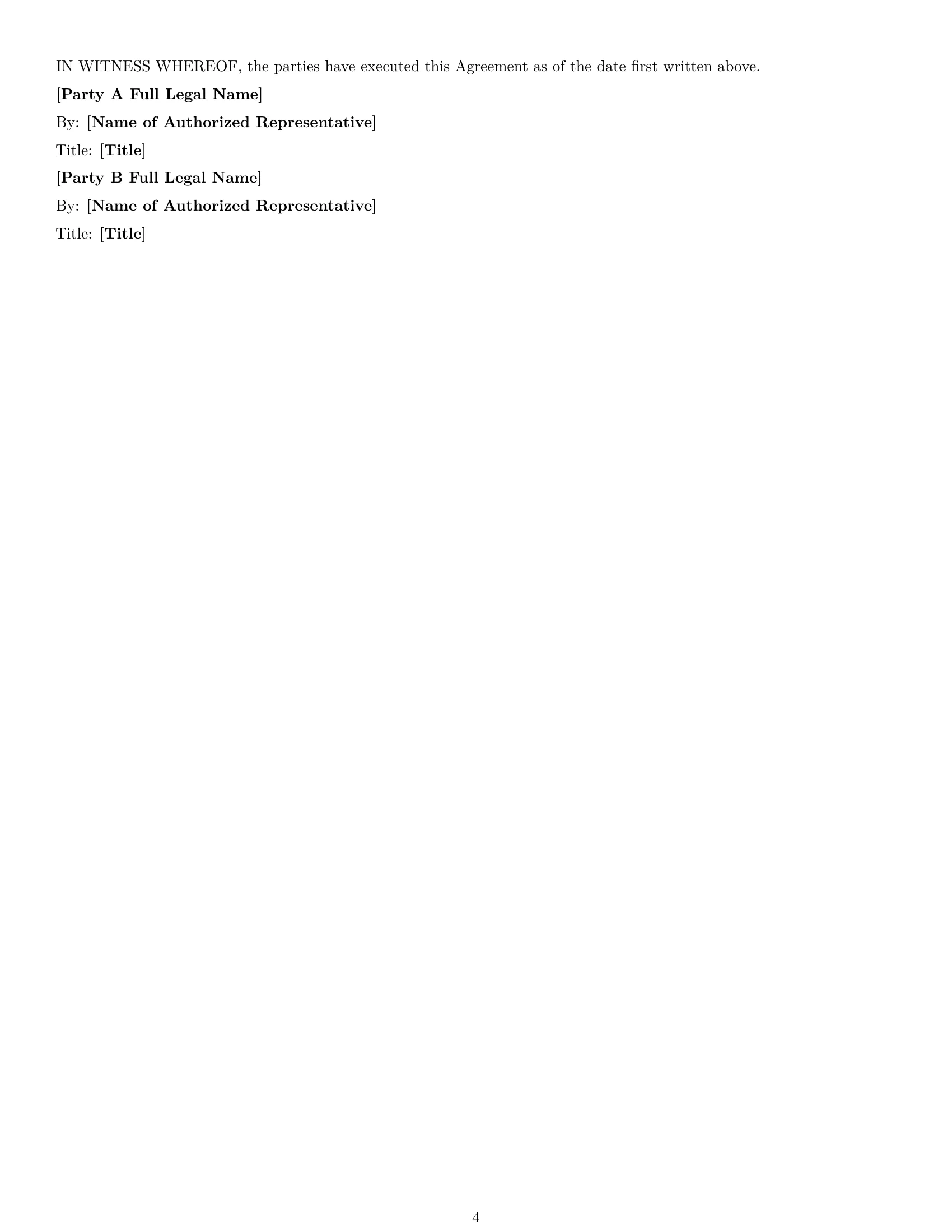 Preview page 4 of Free Ohio mutual nda template
