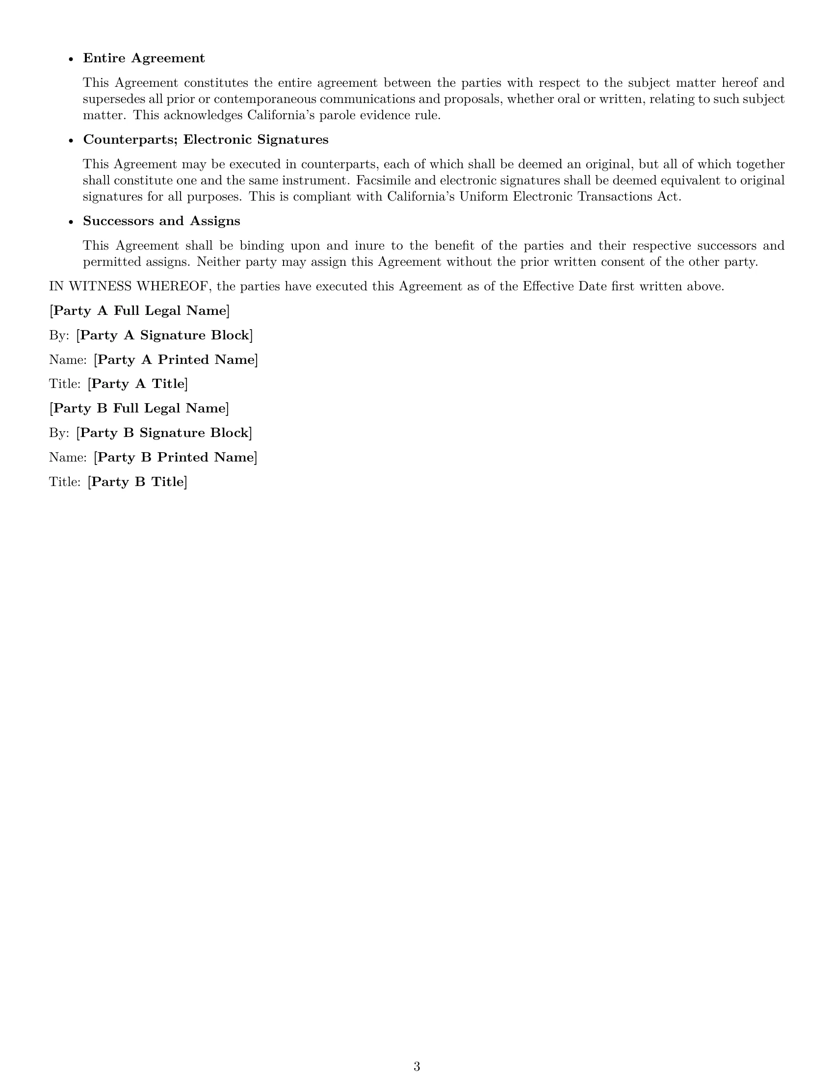 Preview page 3 of Free California mutual nda template