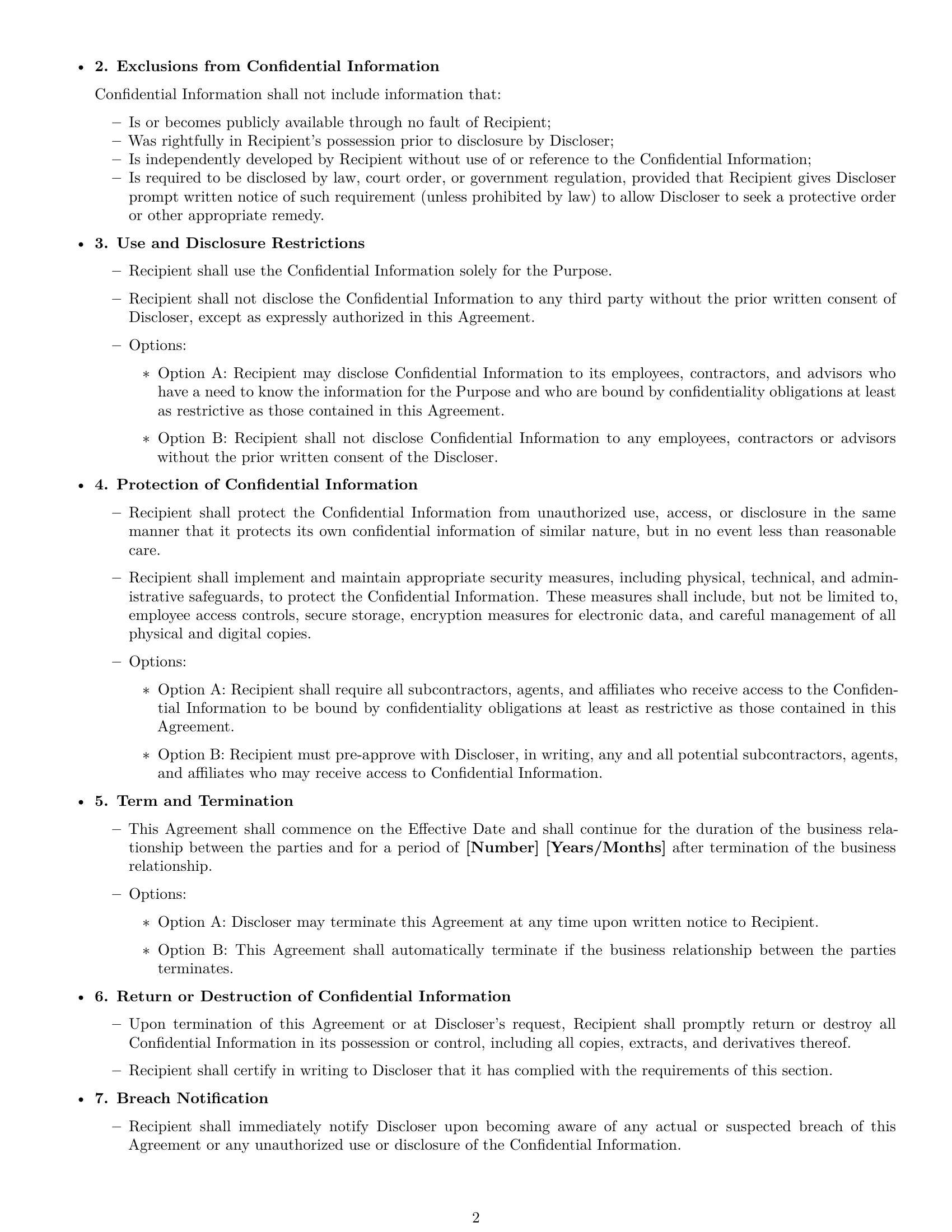 Preview page 2 of Free New Hampshire supplier nda template